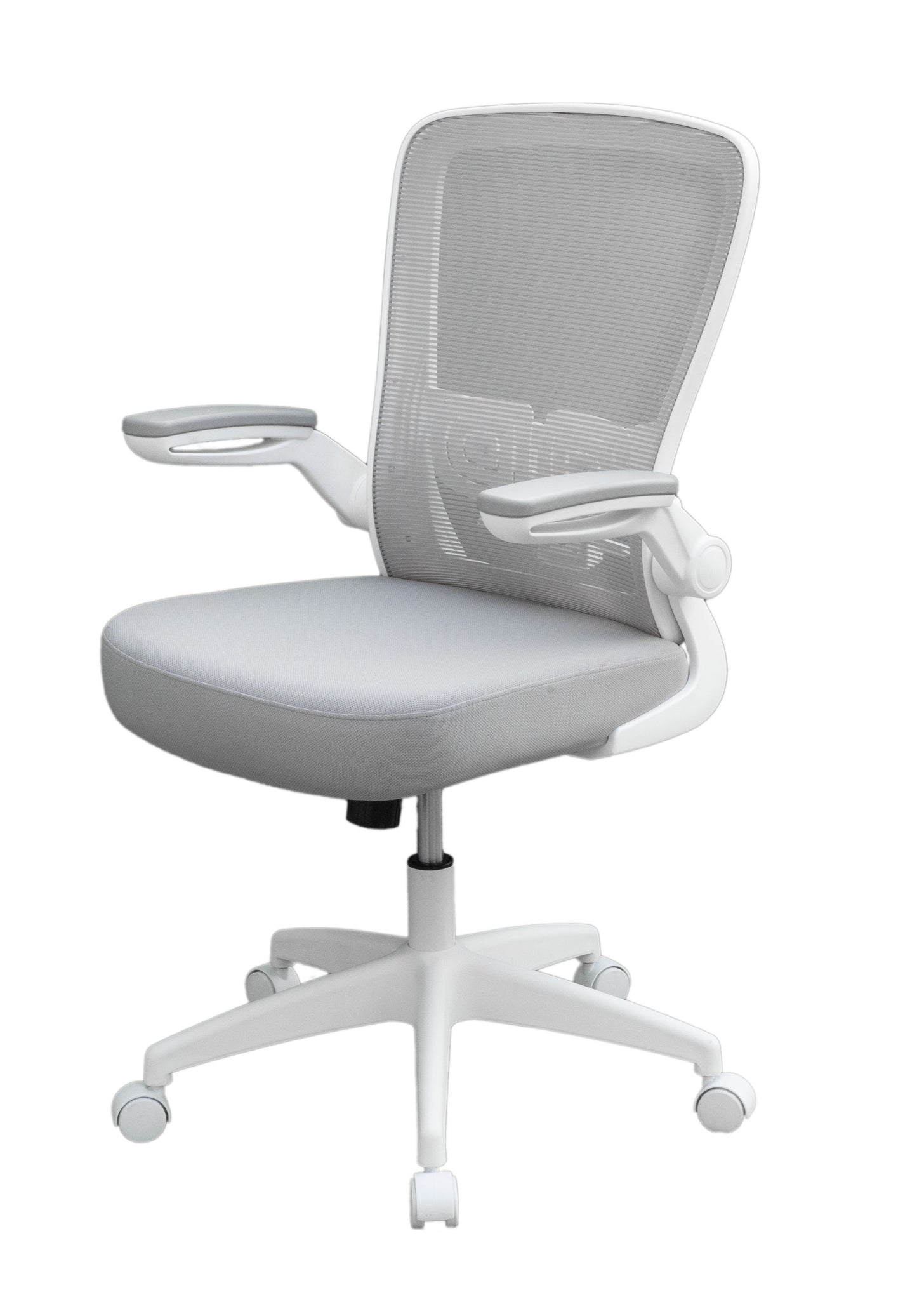Boss Grey Mesh, Flip Arm, Task Chair, White Frame image 8