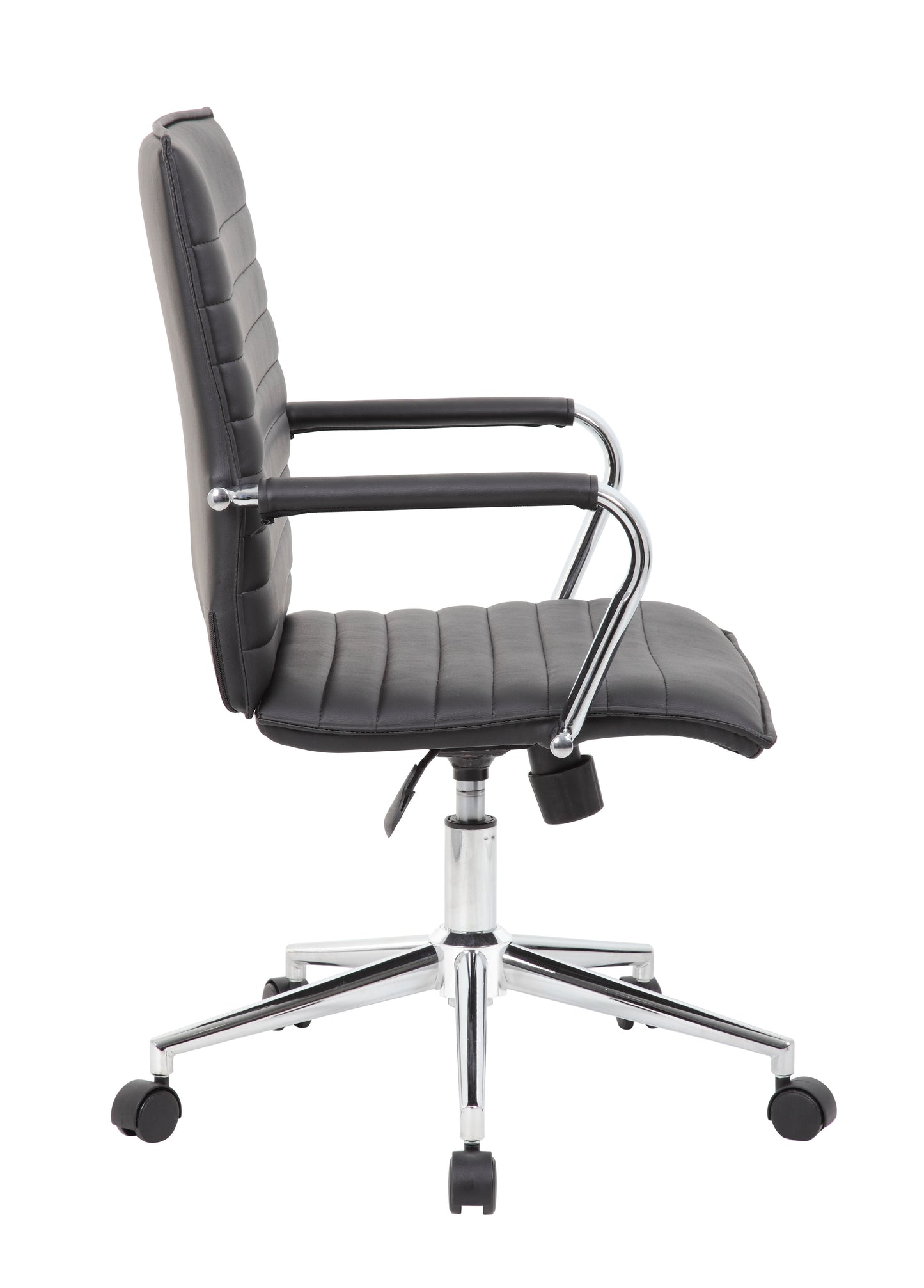 Boss Black Vinyl Hospitality Chair image 8