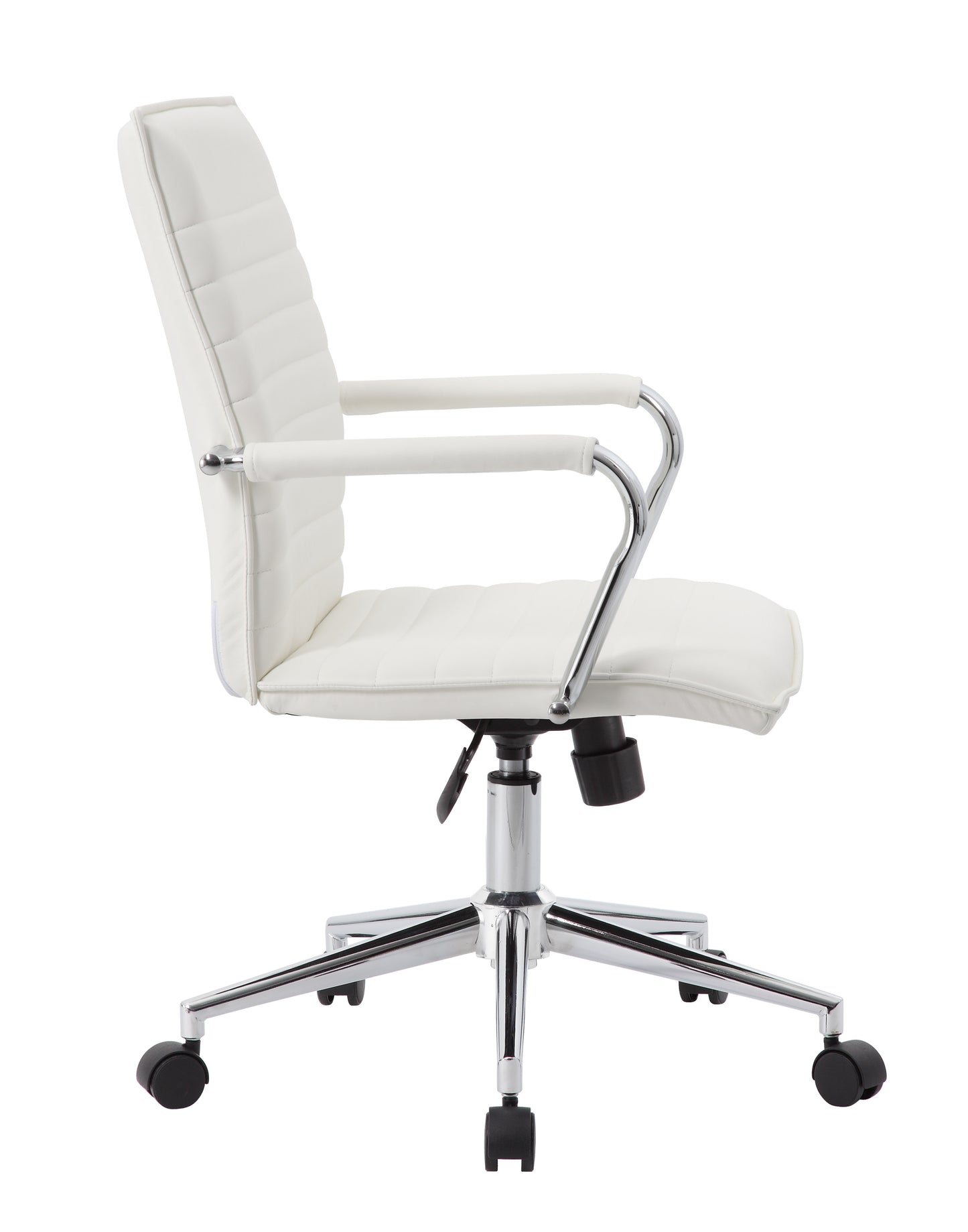 Boss White Vinyl Hospitality Chair image 8