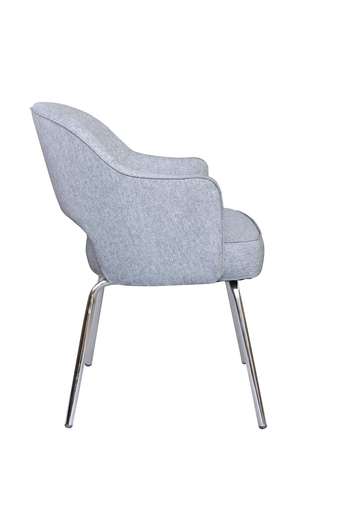 Grey Linen Guest Chair image 7