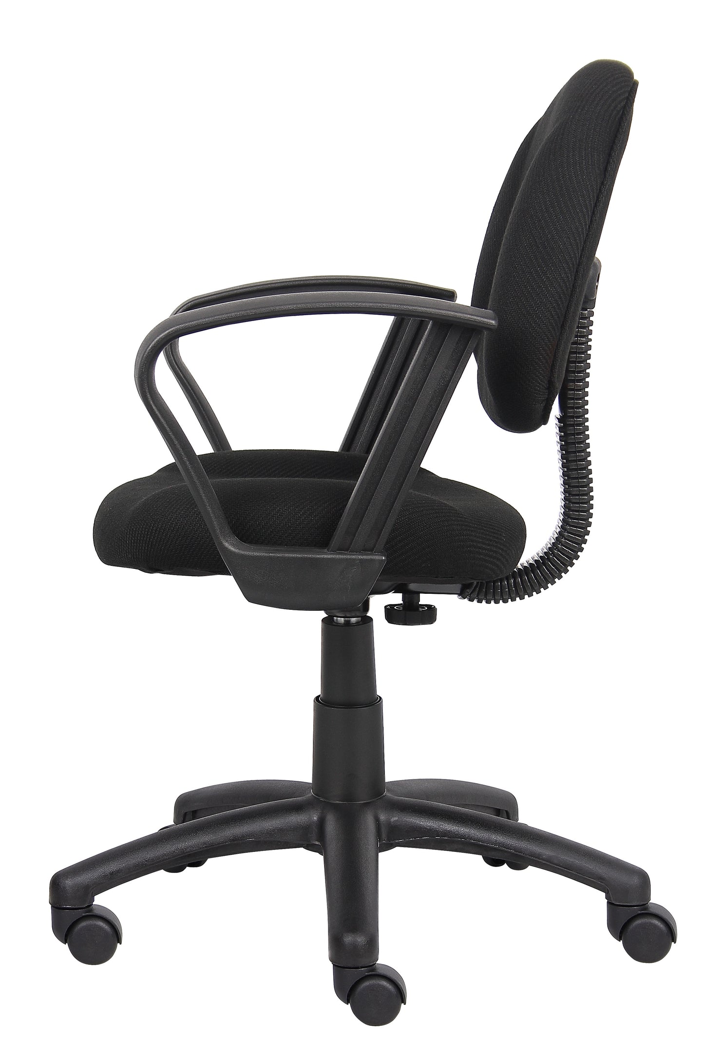 Boss Black Deluxe Posture Chair W/ Loop Arms image 8