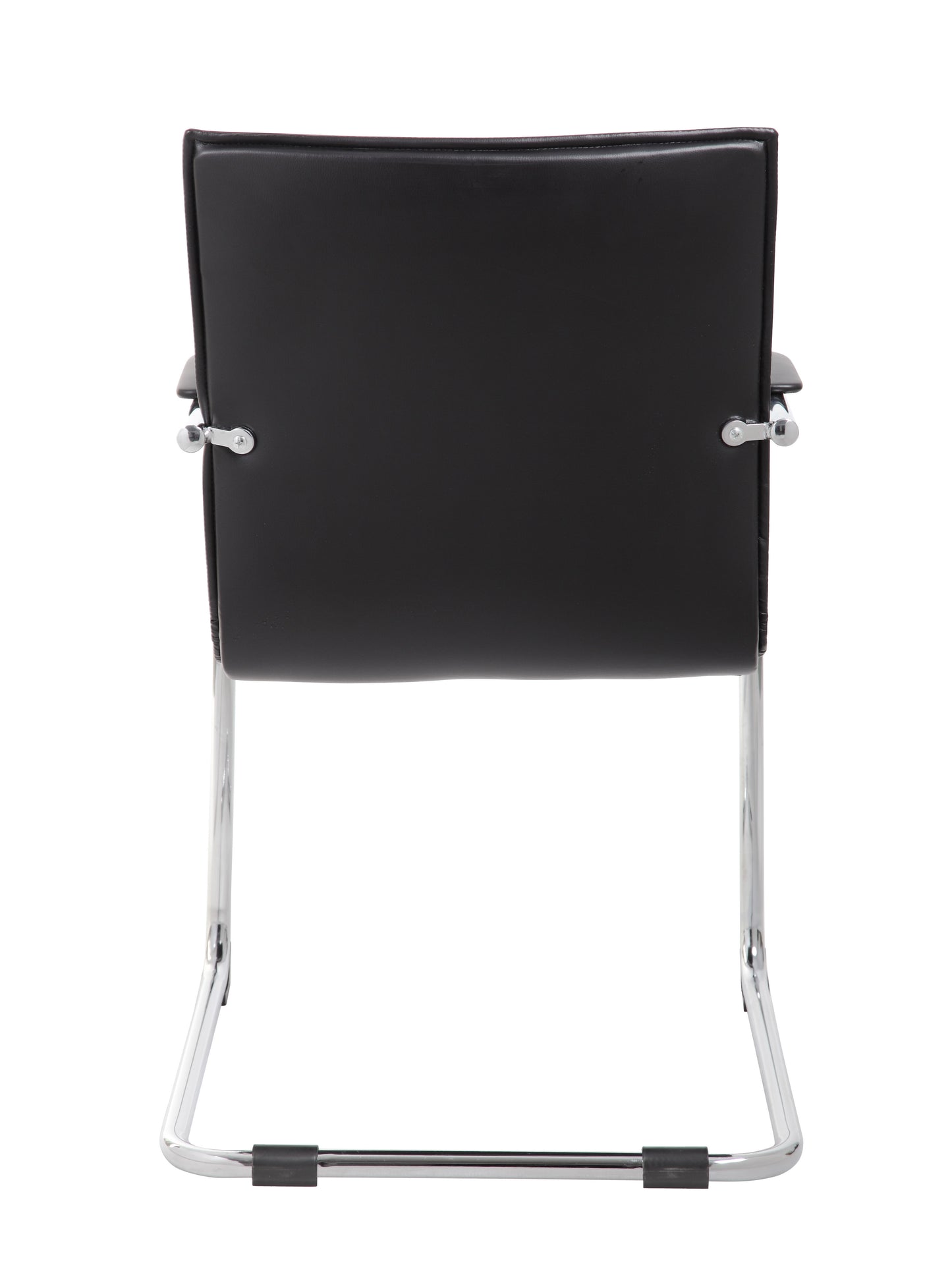 Boss Chrome Frame, Black Vinyl Side Chair, 2 pack image 8
