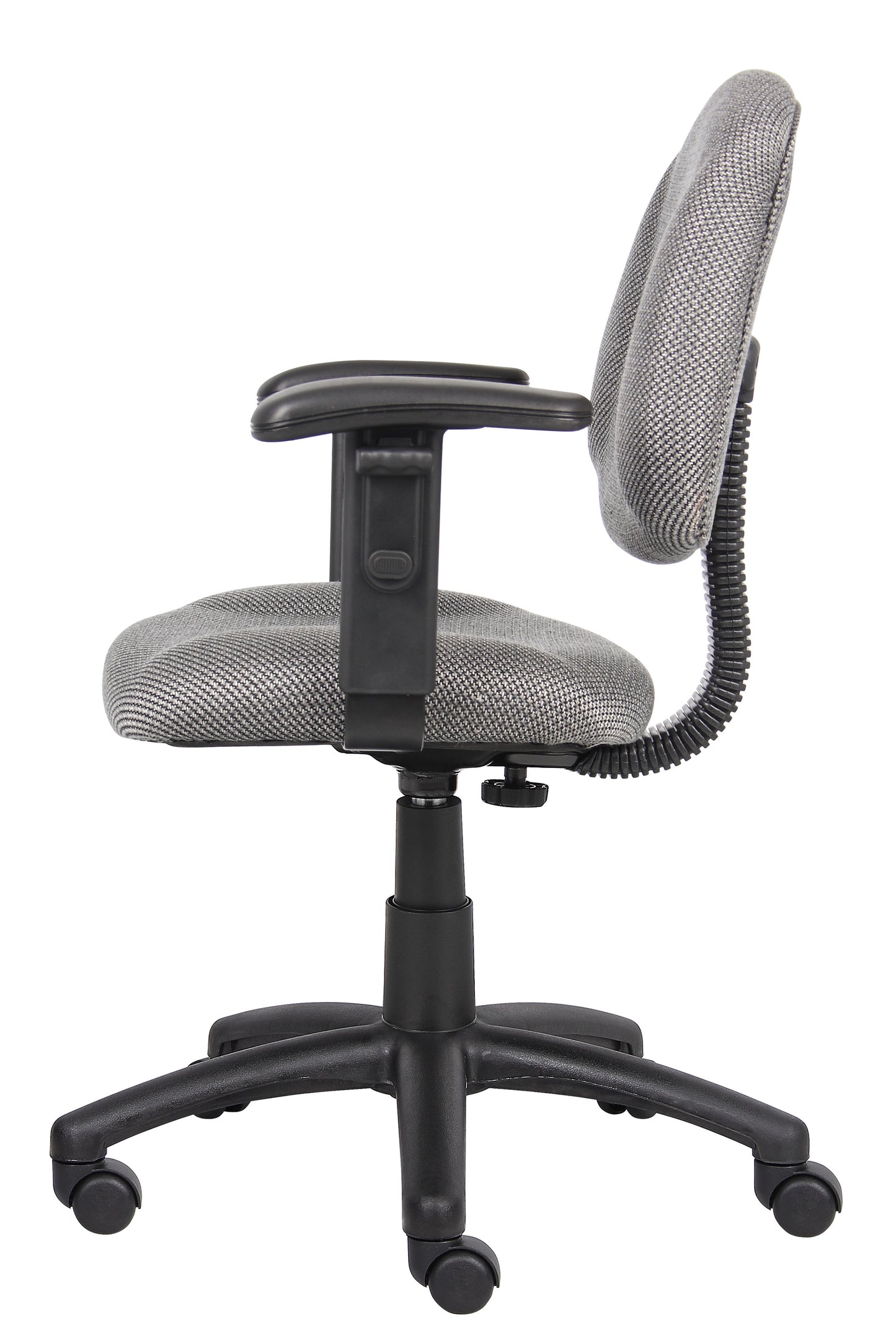 Boss Grey Deluxe Posture Chair W/ Adjustable Arms image 7