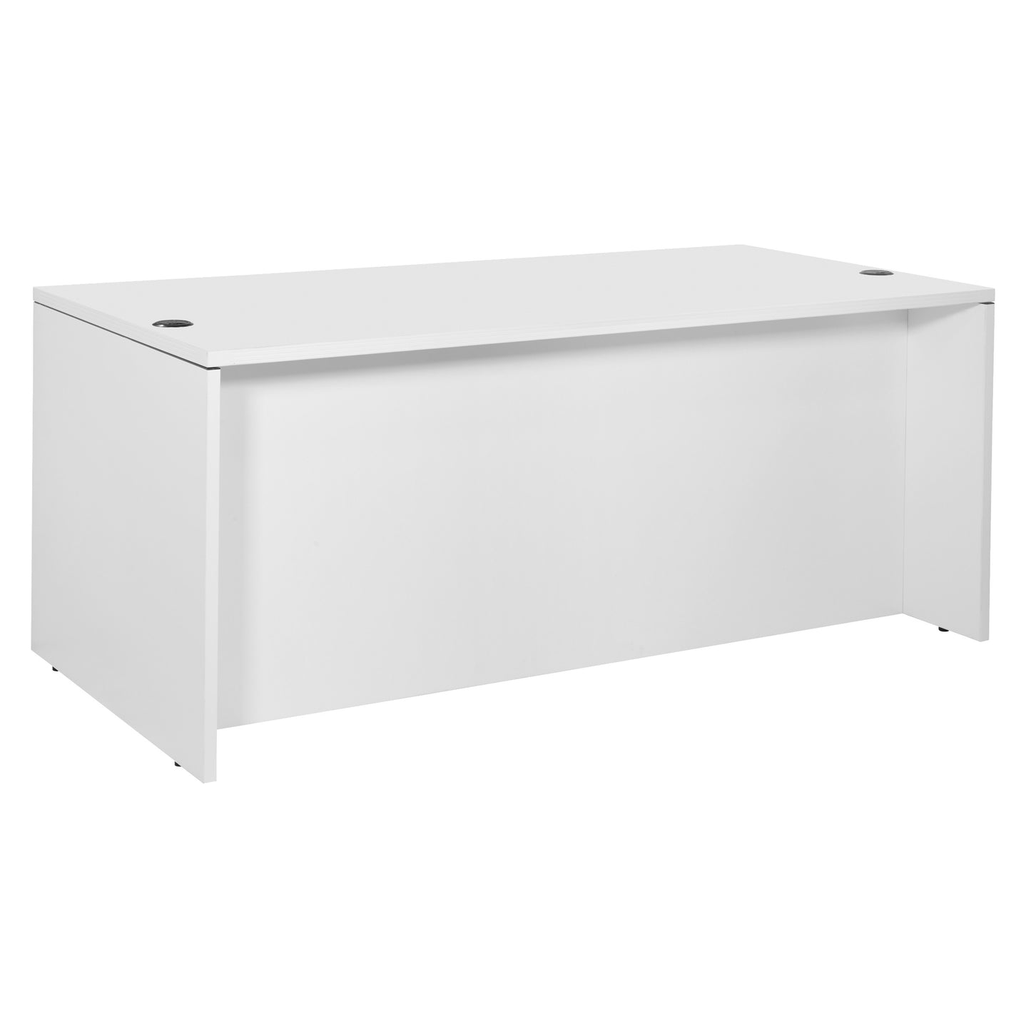72"x42" Bow Front Desk Shell ( 7 Finishes )