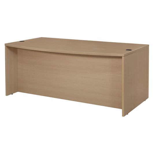 72"x42" Bow Front Desk Shell ( 7 Finishes )