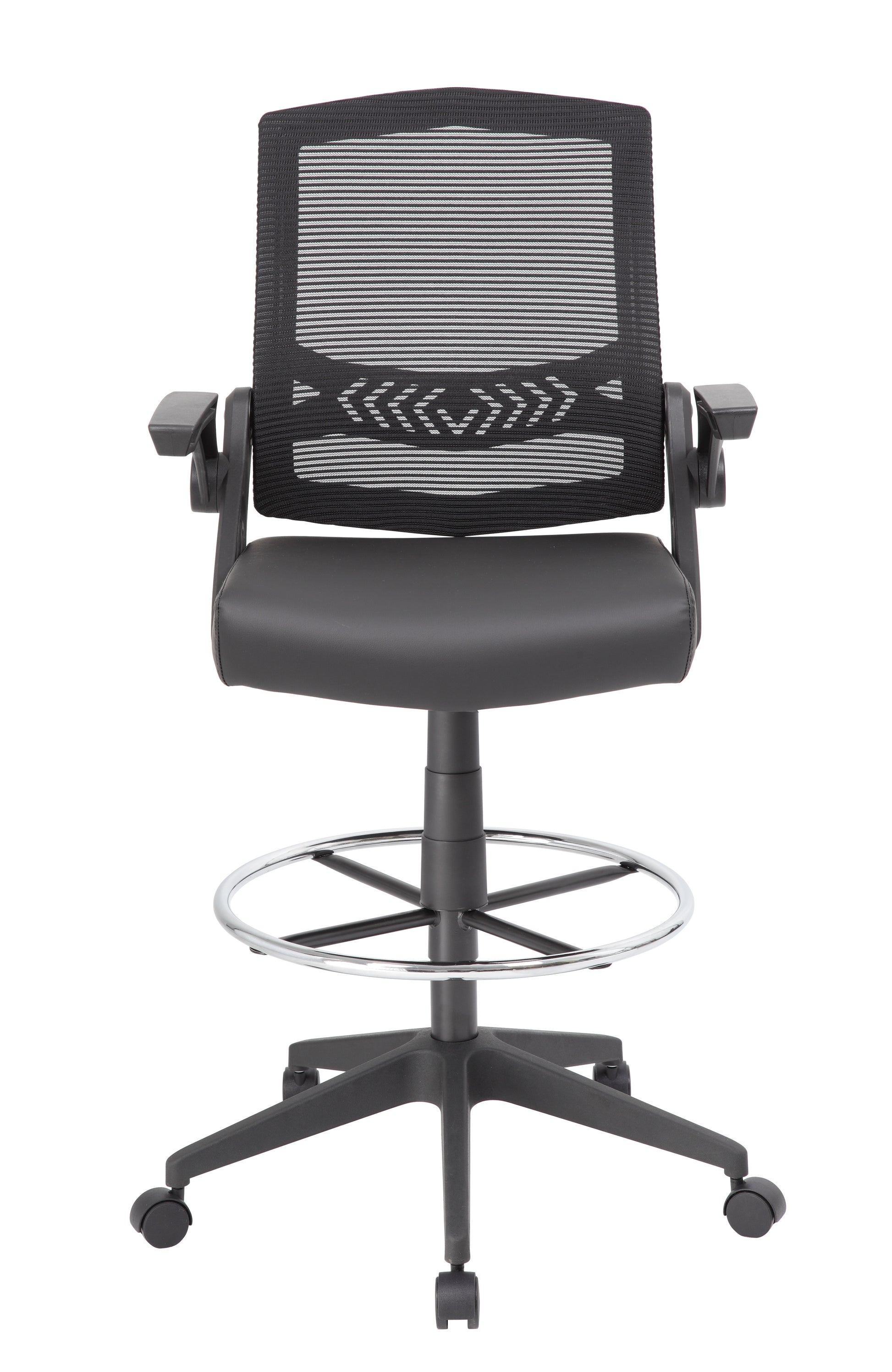 Boss Mesh Drafting Stool w/ Flip Arms image 4