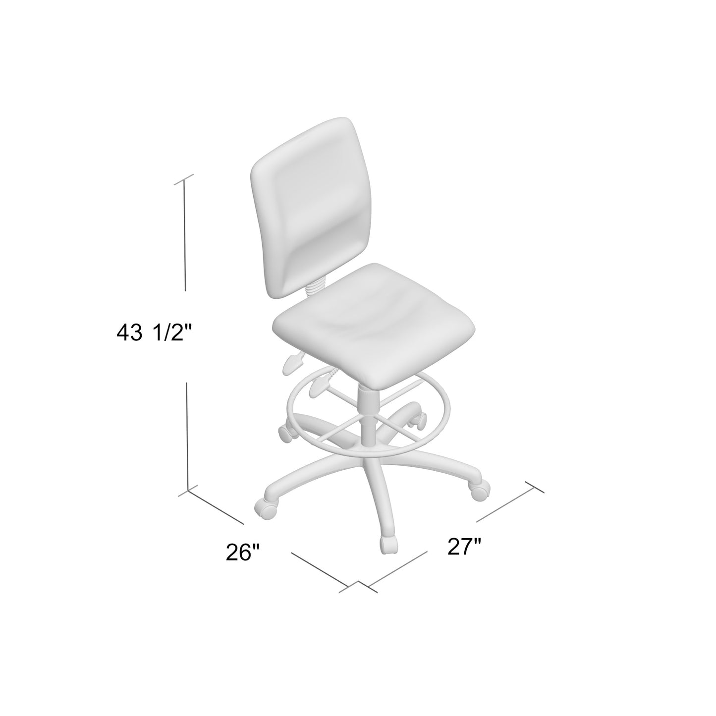 Boss Multi-Function Fabric Drafting Stool image 4