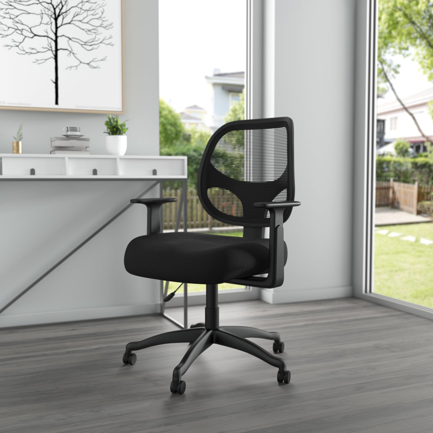 Boss Commercial Grade Mesh Task Chair W/ T-Arms image 2