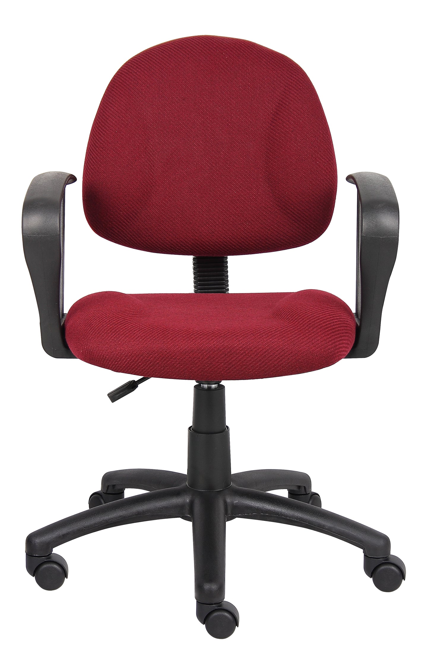 Boss Burgundy  Deluxe Posture Chair W/ Loop Arms image 5