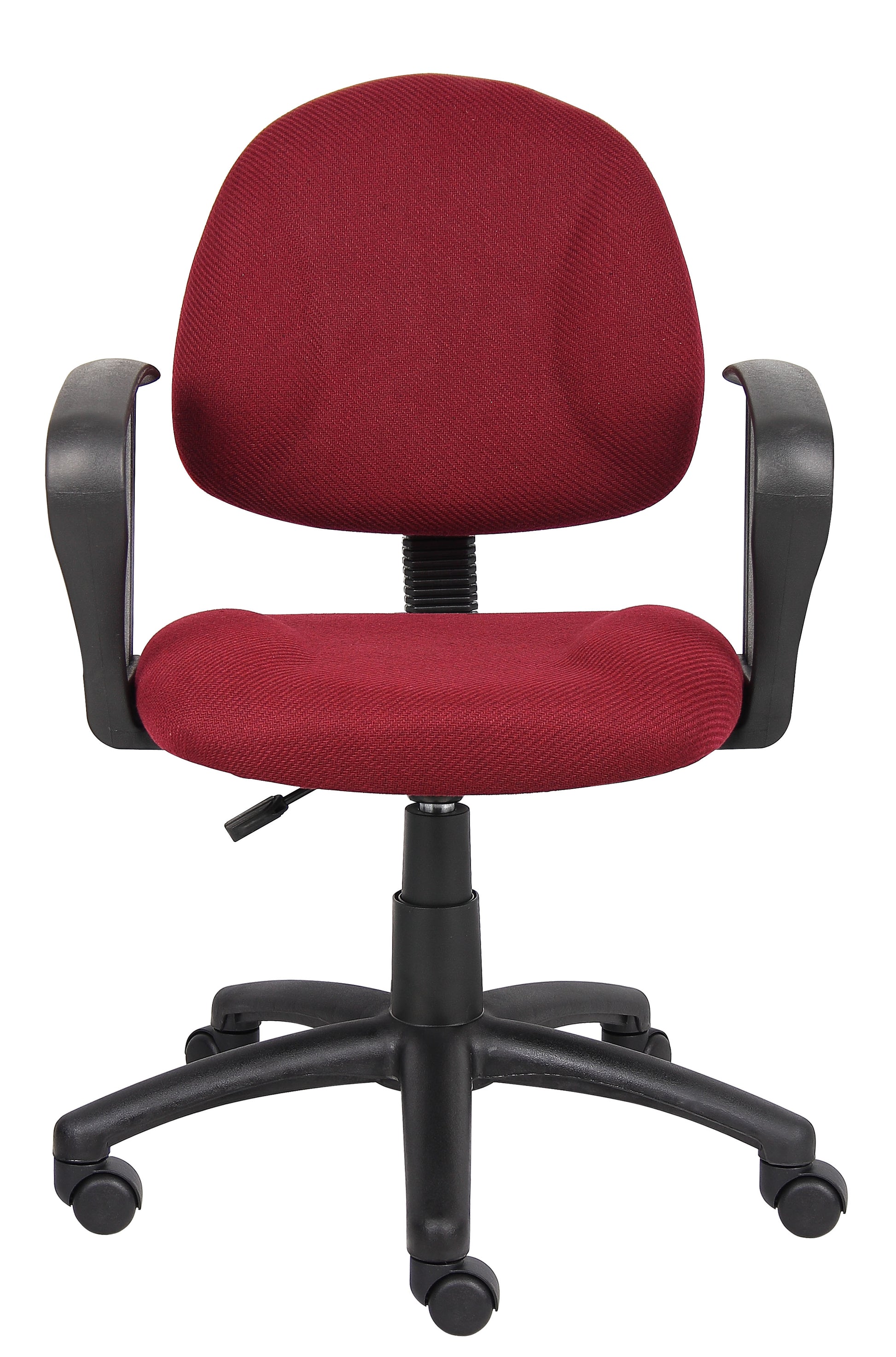 Boss Burgundy  Deluxe Posture Chair W/ Loop Arms image 5