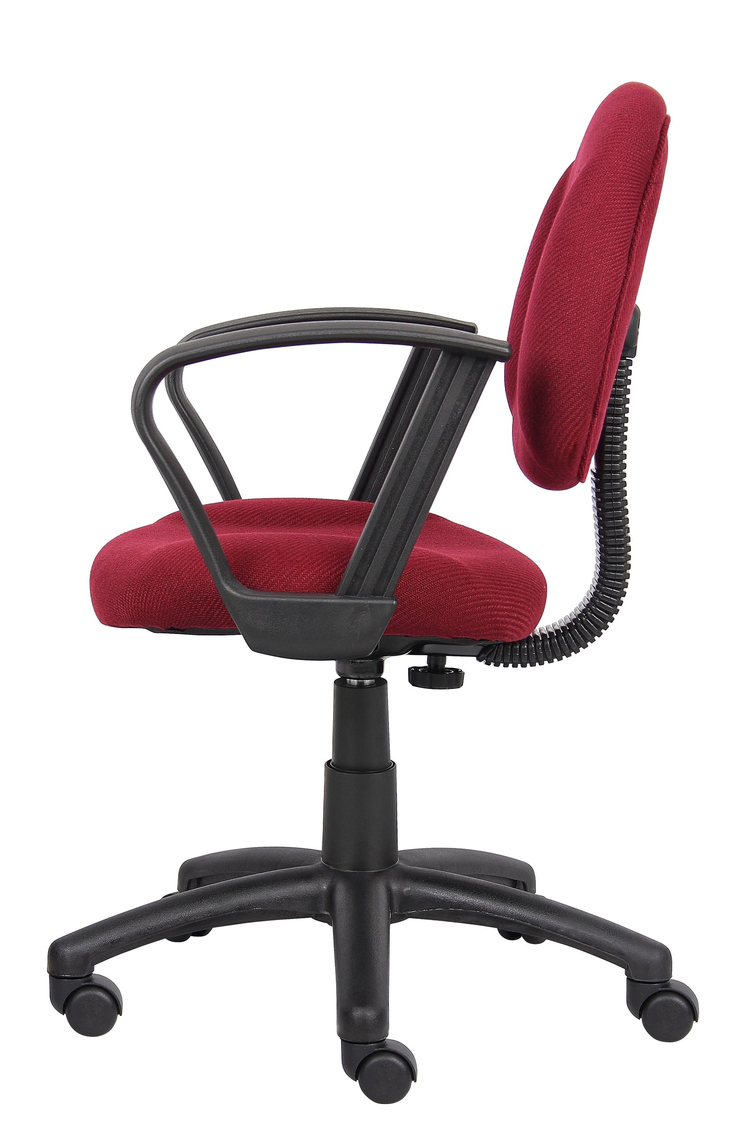 Boss Burgundy  Deluxe Posture Chair W/ Loop Arms image 8