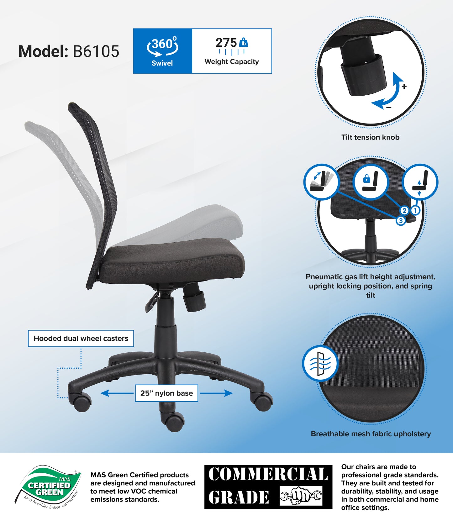 Boss Budget Mesh Task Chair image 3