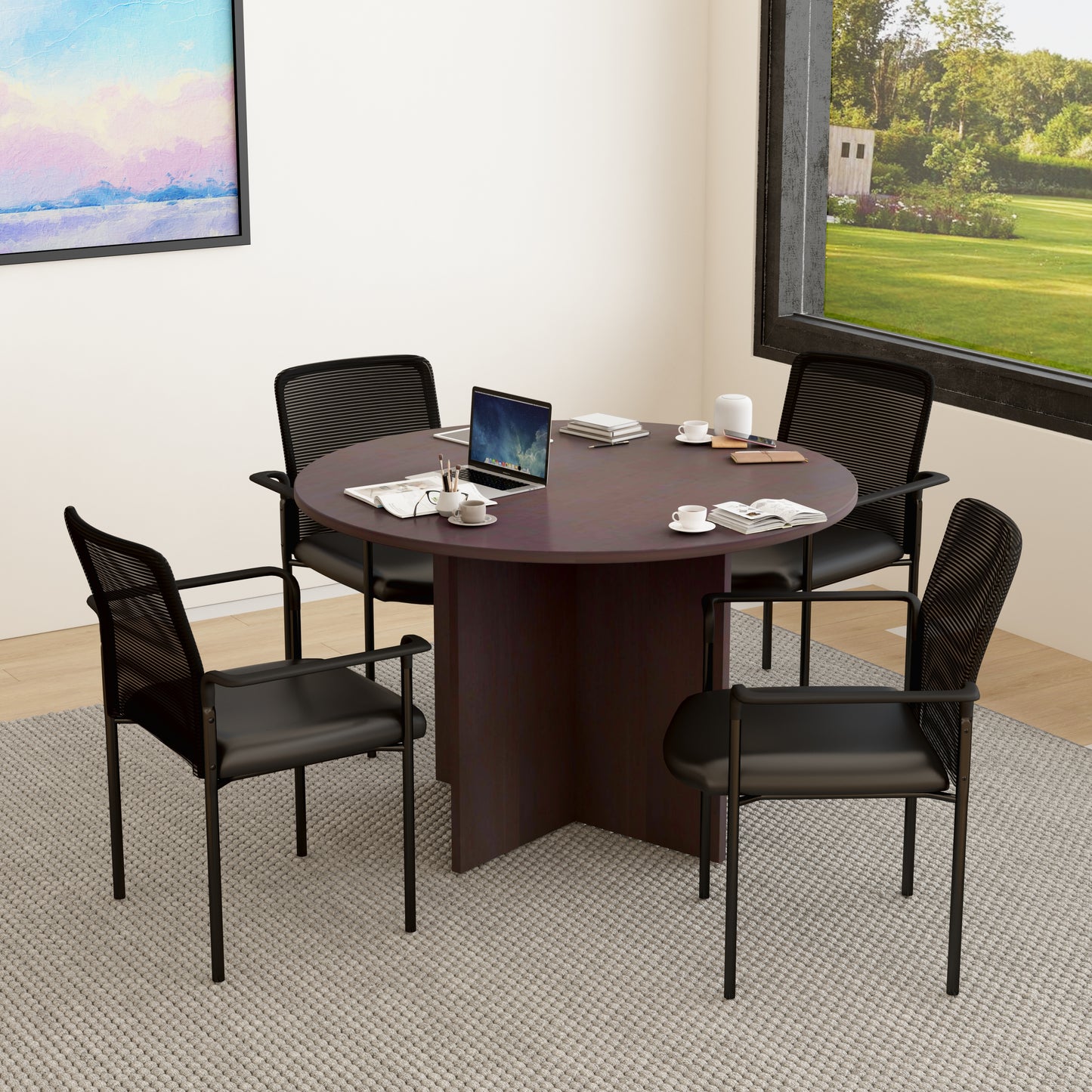 Boss Caressoft and Mesh Guest Chair, Black image 2