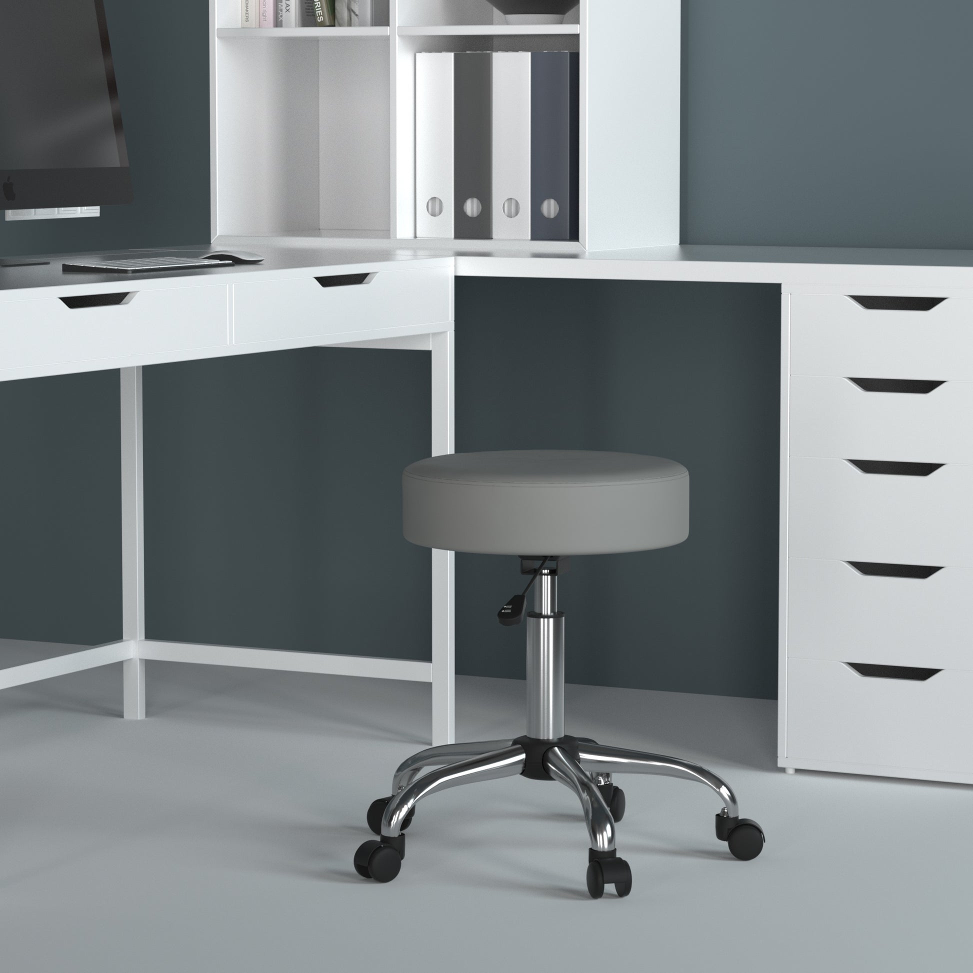 Boss Grey Antimicrobial Medical Stool image 2