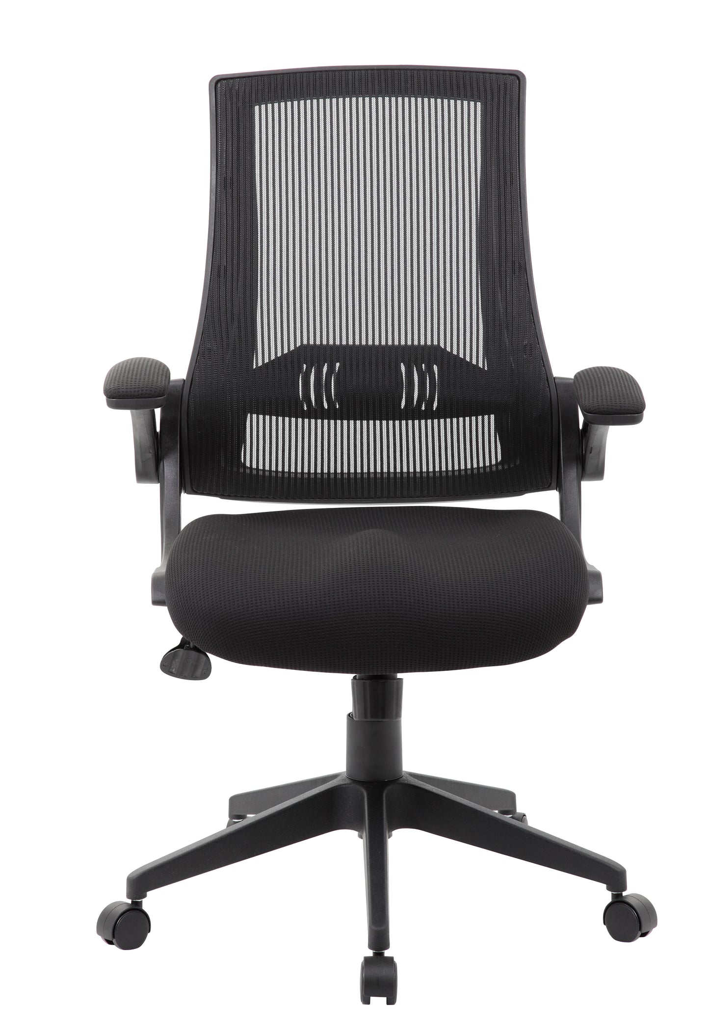 Boss Black Mesh Flip Arm Chair image 5