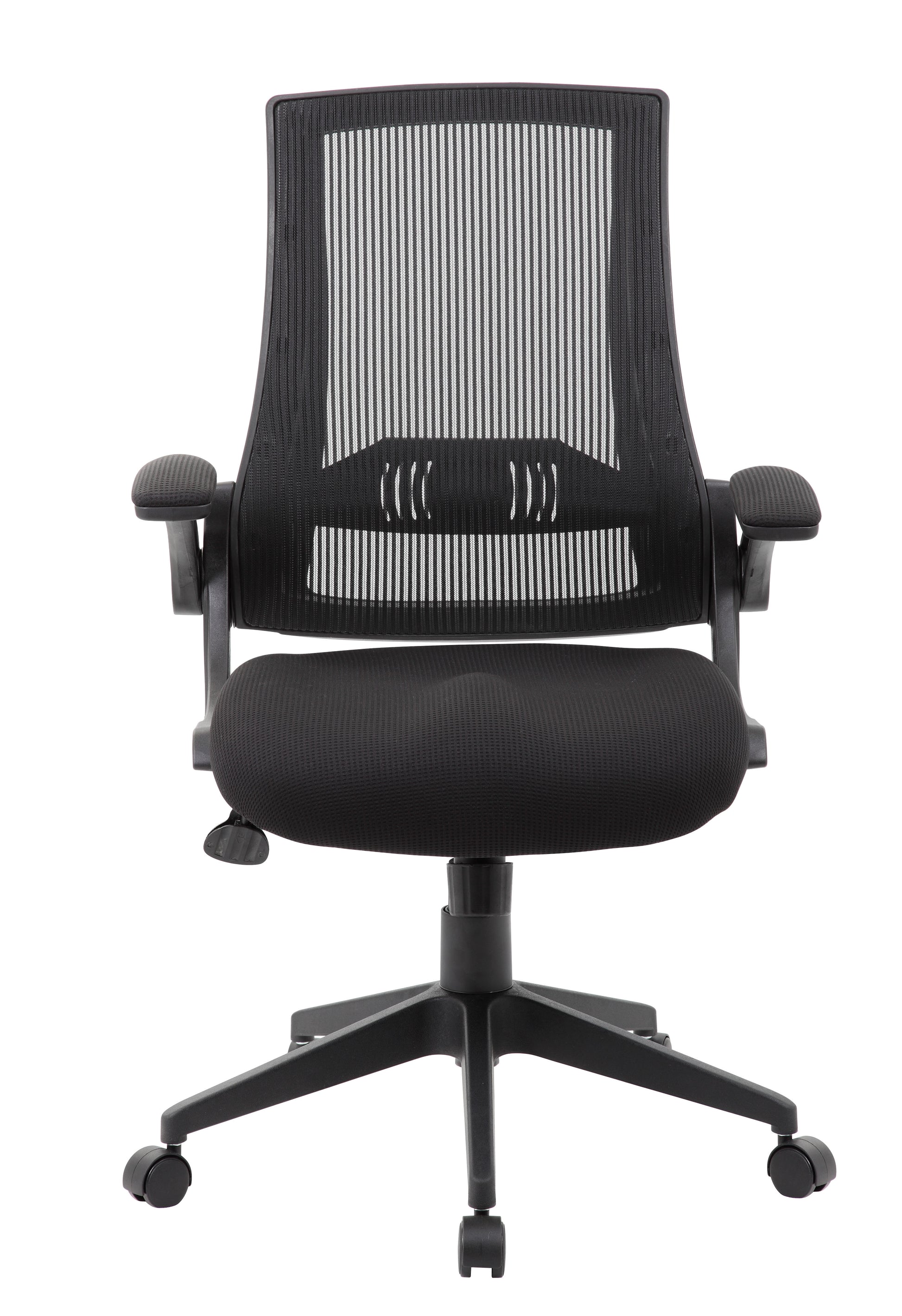 Boss Black Mesh Flip Arm Chair image 5