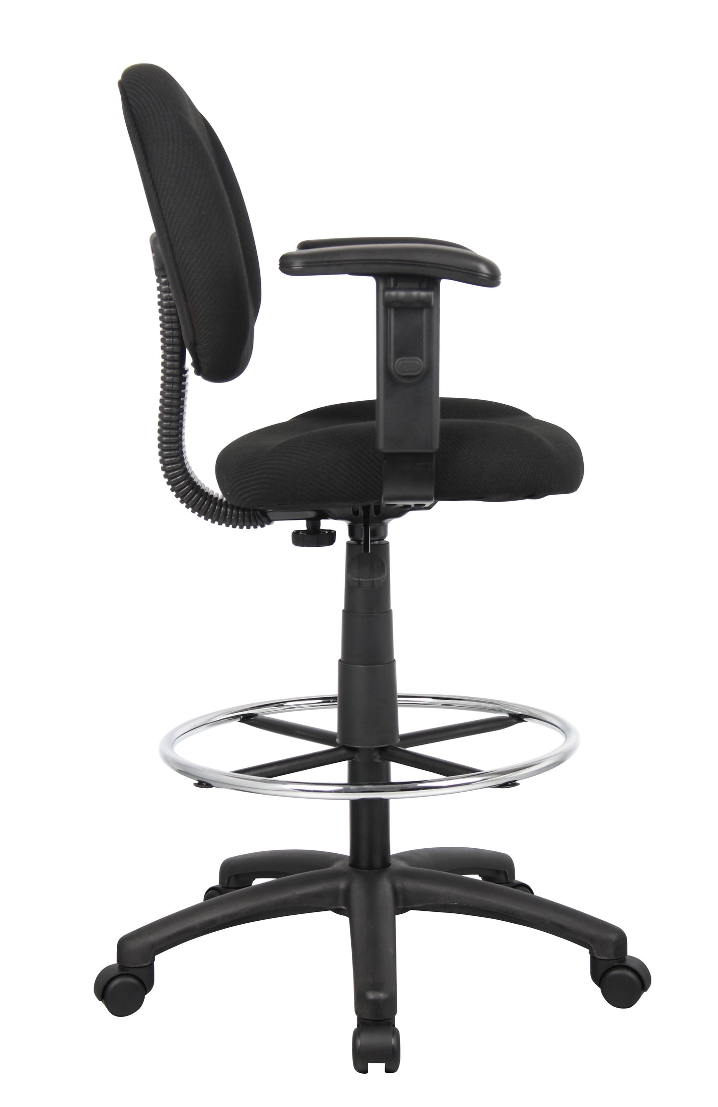 Boss Drafting Stool (B315-Bk) W/Footring And Adjustable Arms image 7