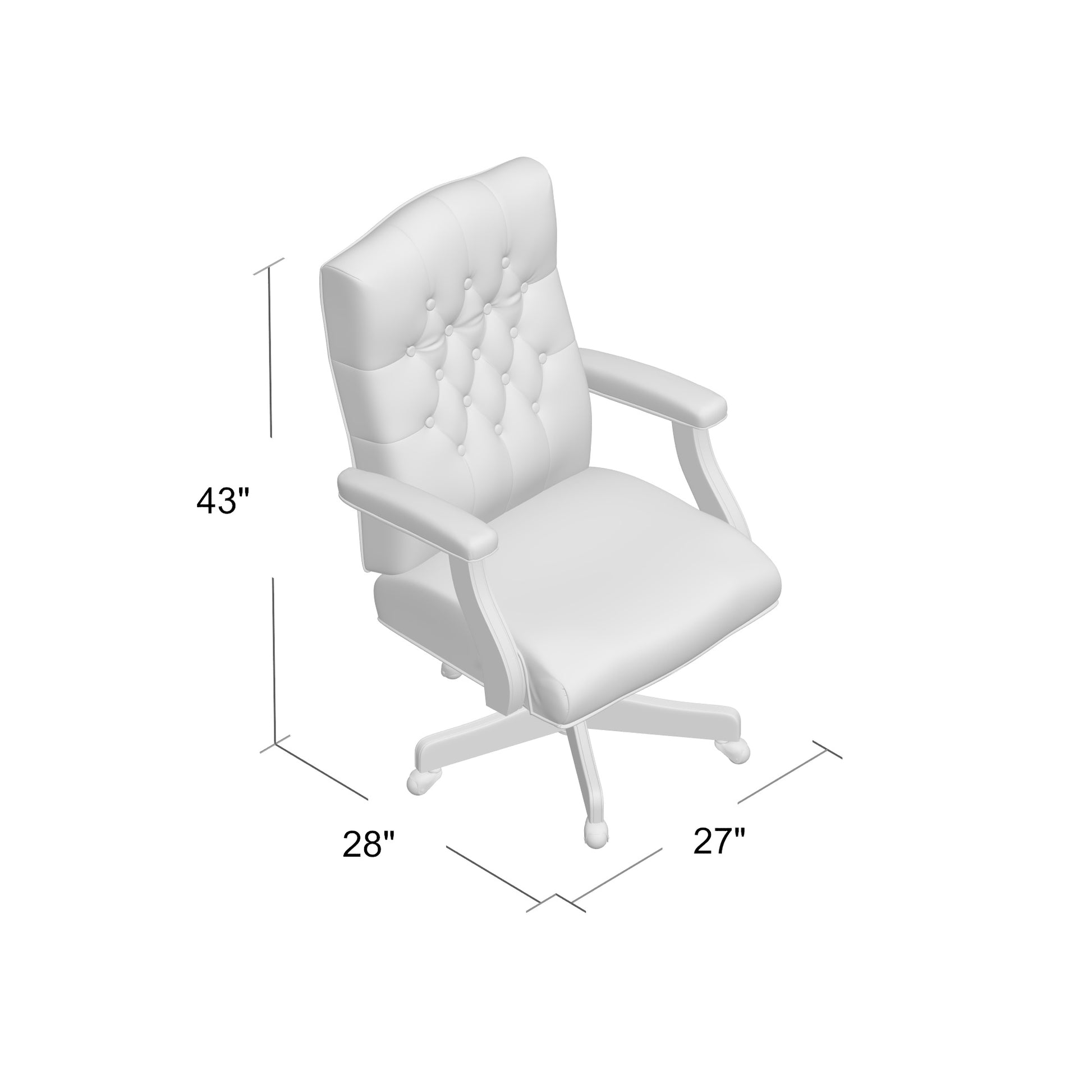 BOSS Executive Navy Commercial Grade Linen Chair With Driftwood Finish Frame image 4