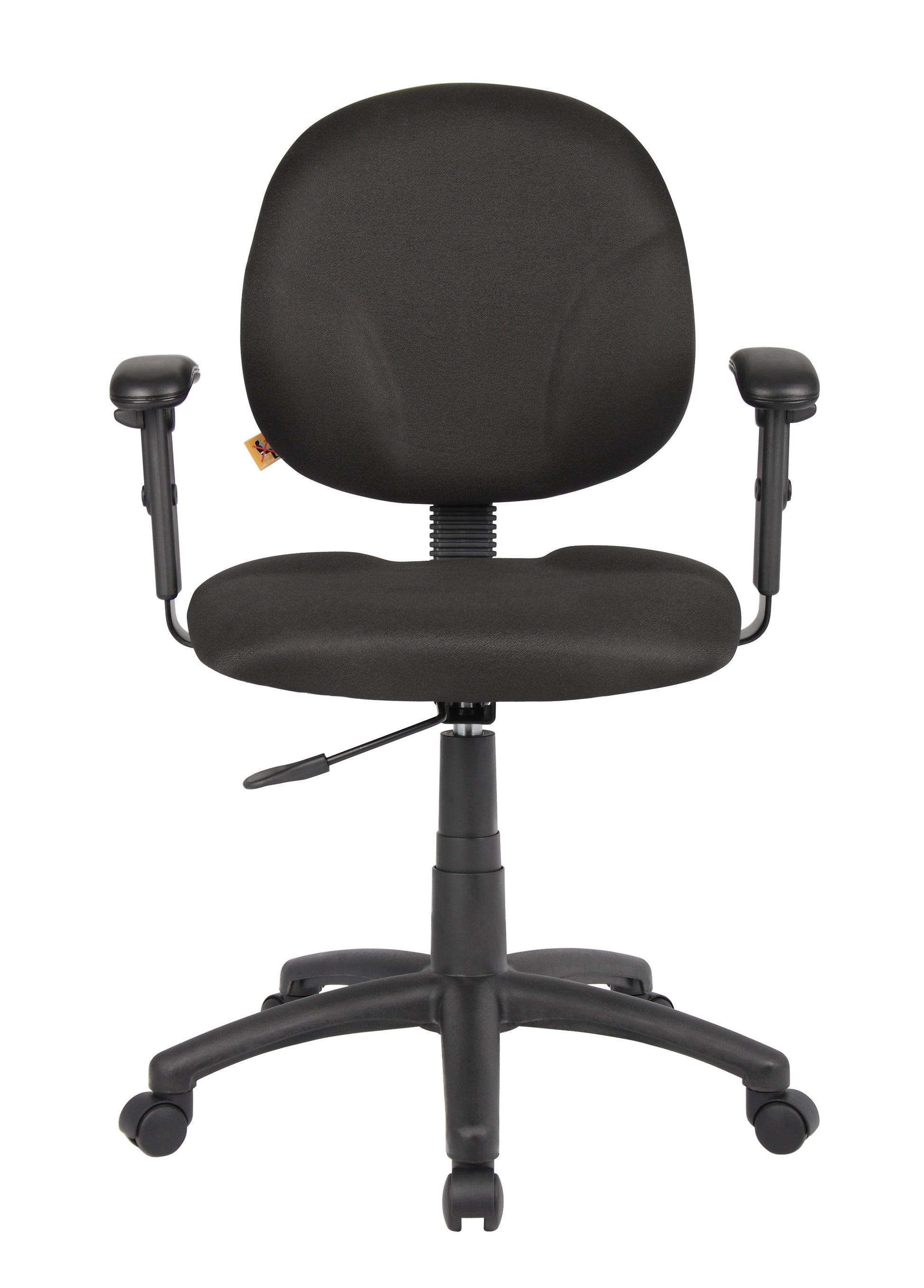 Boss Diamond Task Chair In Black W/ Adjustable Arms image 4