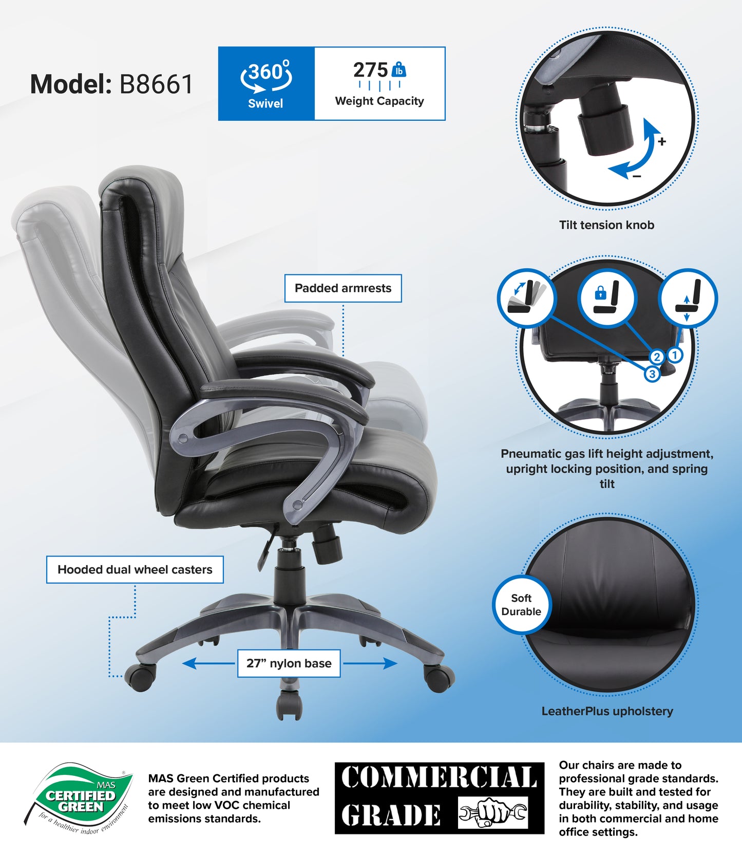 Boss Double Layer Executive Chair image 3