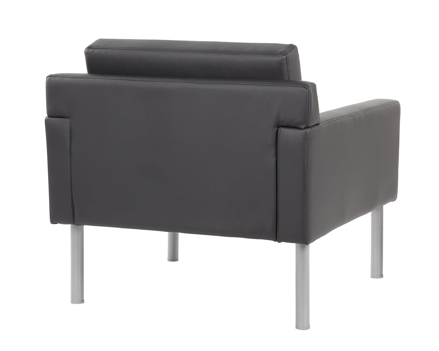 Boss Black Antimicrobial Vinyl Lounge Chair image 5