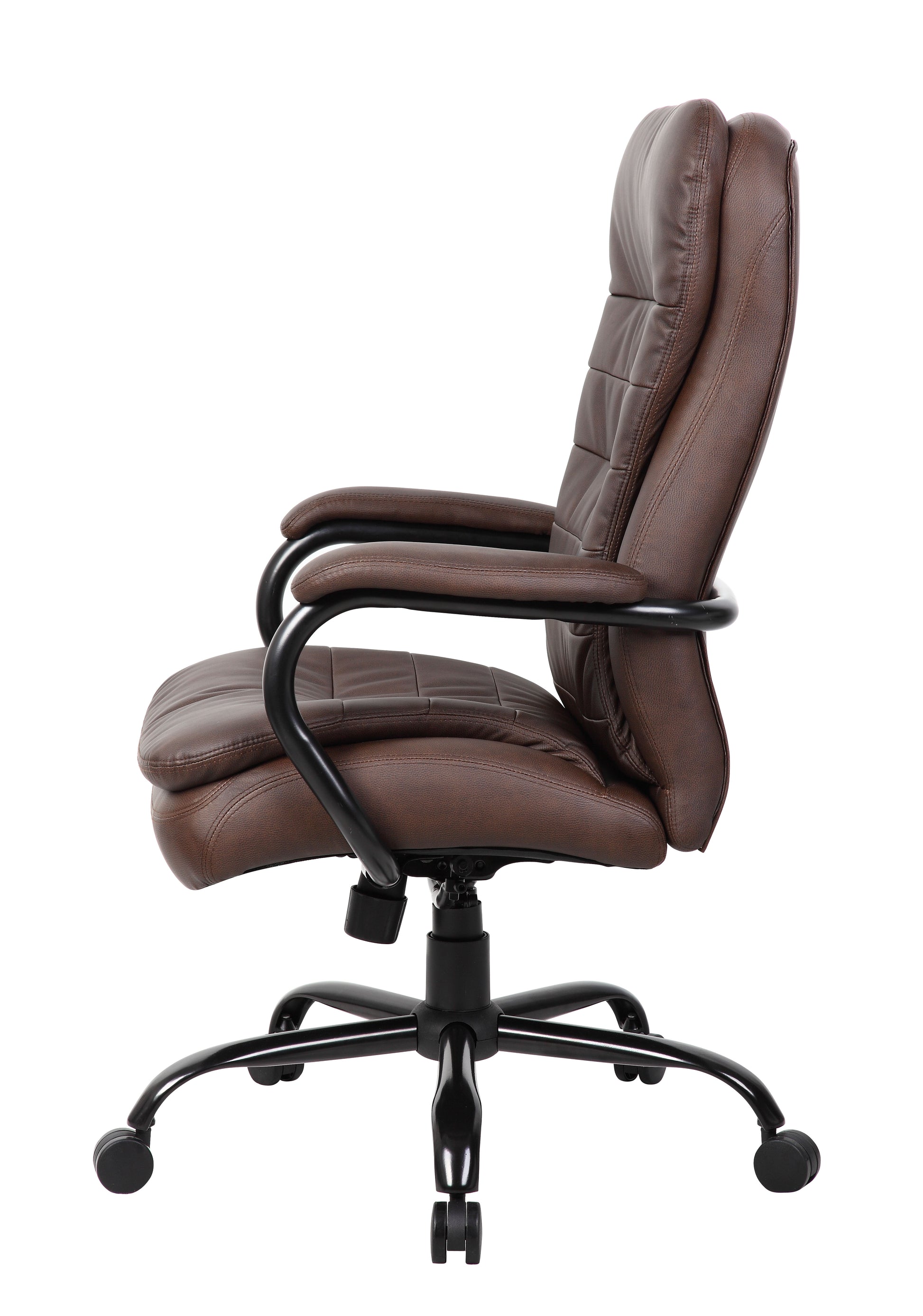 Boss Heavy Duty Double Plush LeatherPlus Chair - 400 Lbs. image 7