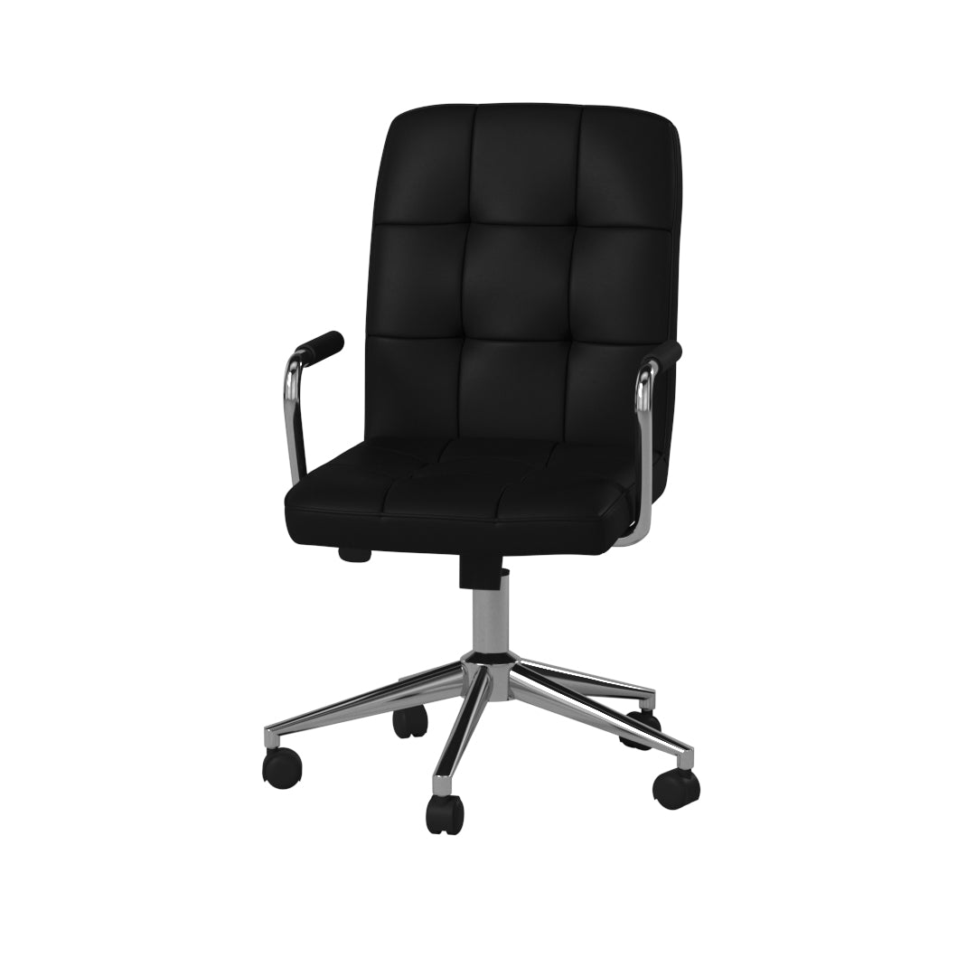 Boss Modern Office Chair w/Chrome Arms - Black image 8
