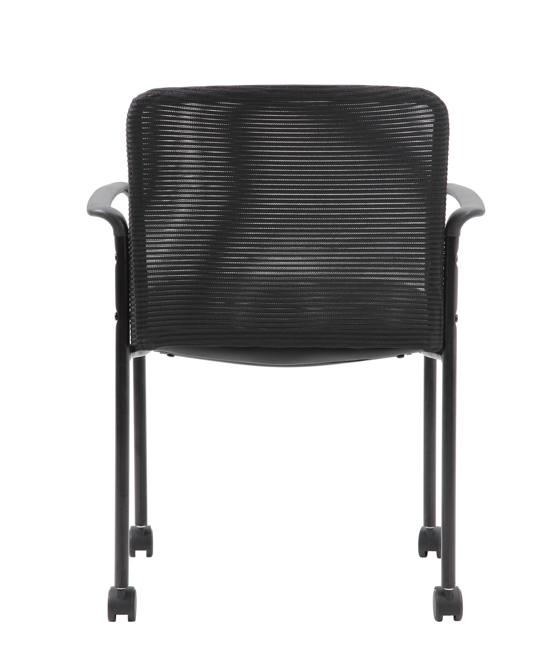 Boss Mesh Guest Chair with Casters, Black image 4