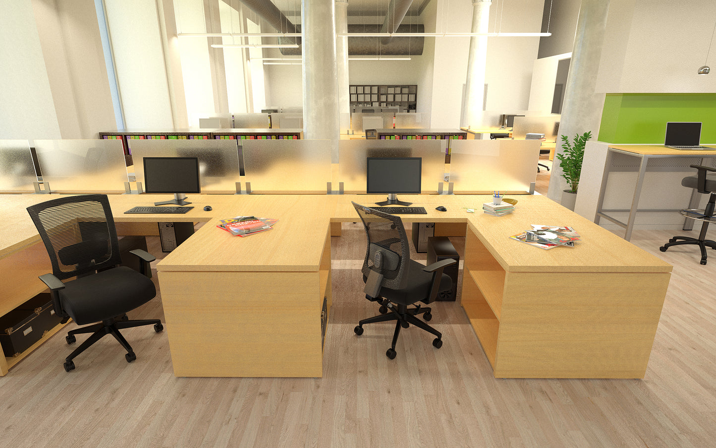 Boss Contract Mesh Back Task Chair image 2