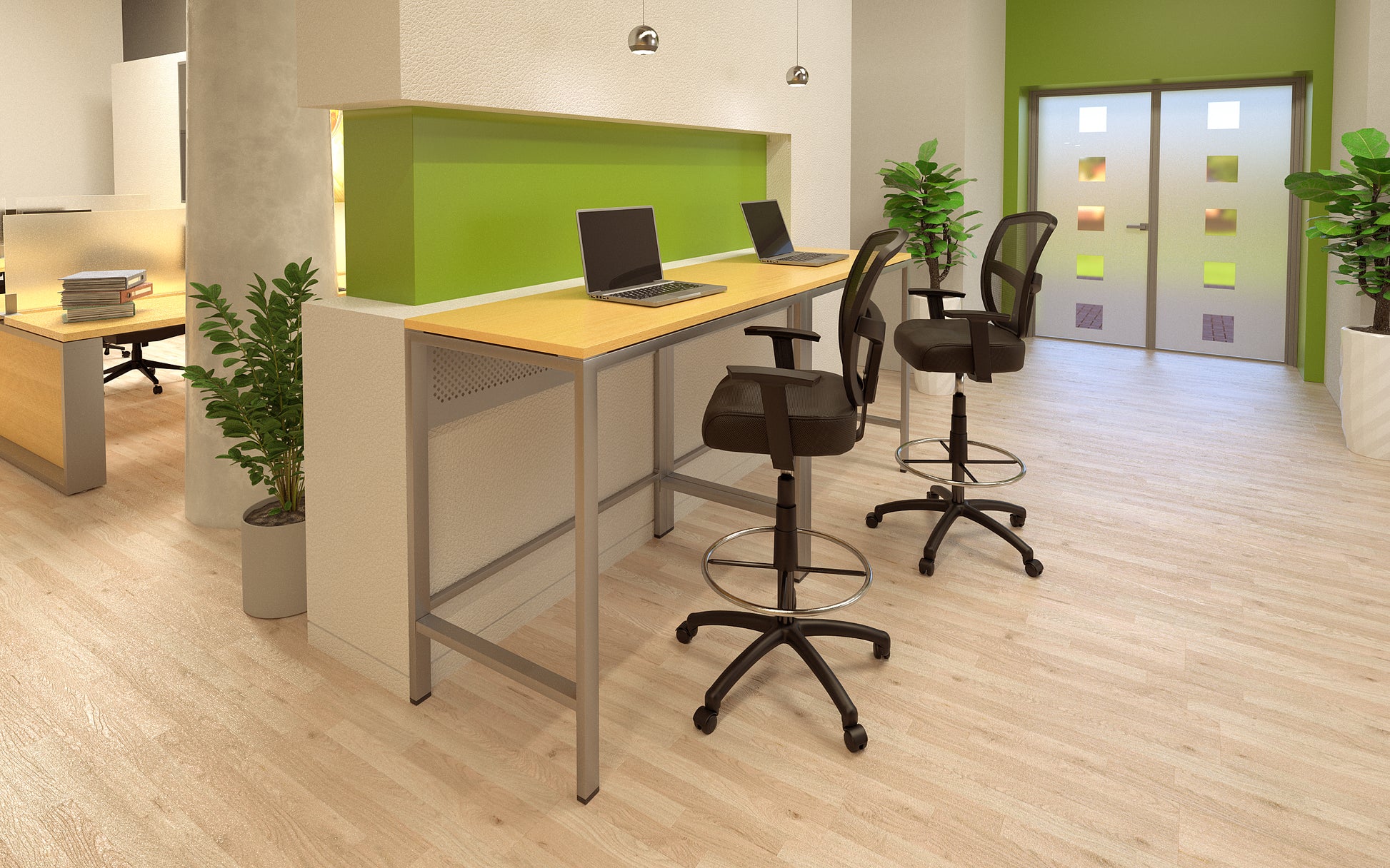 Boss Contract Mesh Drafting Stool image 2