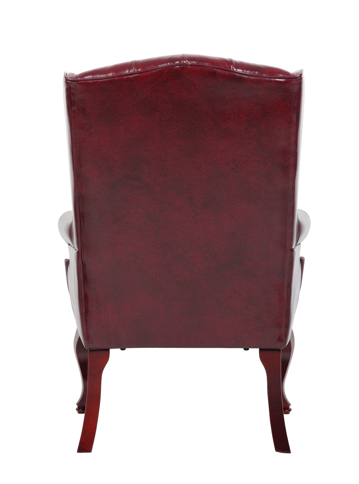 Boss Wingback Traditional Guest Chair In Burgundy image 6