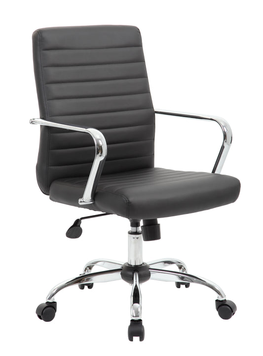 Boss Retro Task Chair with Chrome Fixed Arms