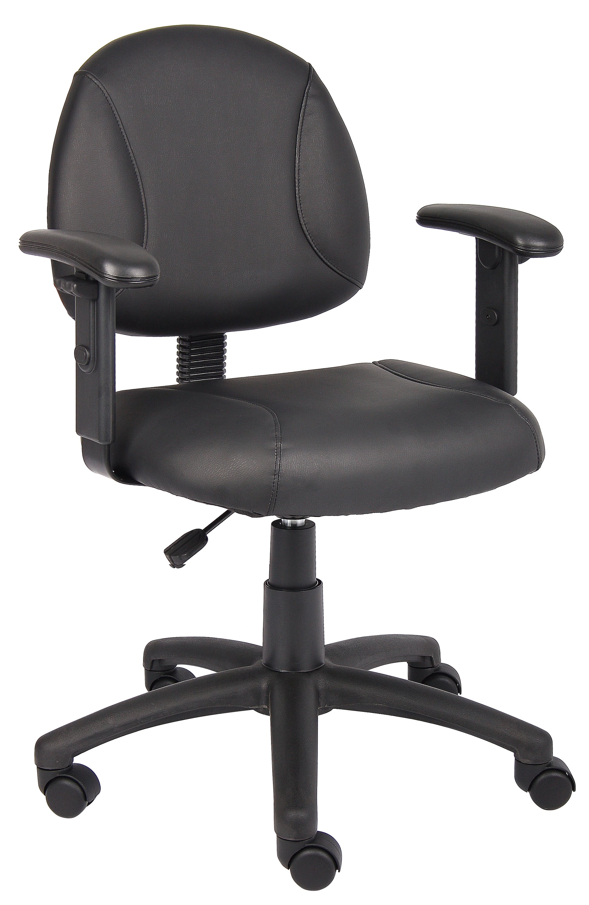 Boss Black Posture Chair W/ Adjustable Arms