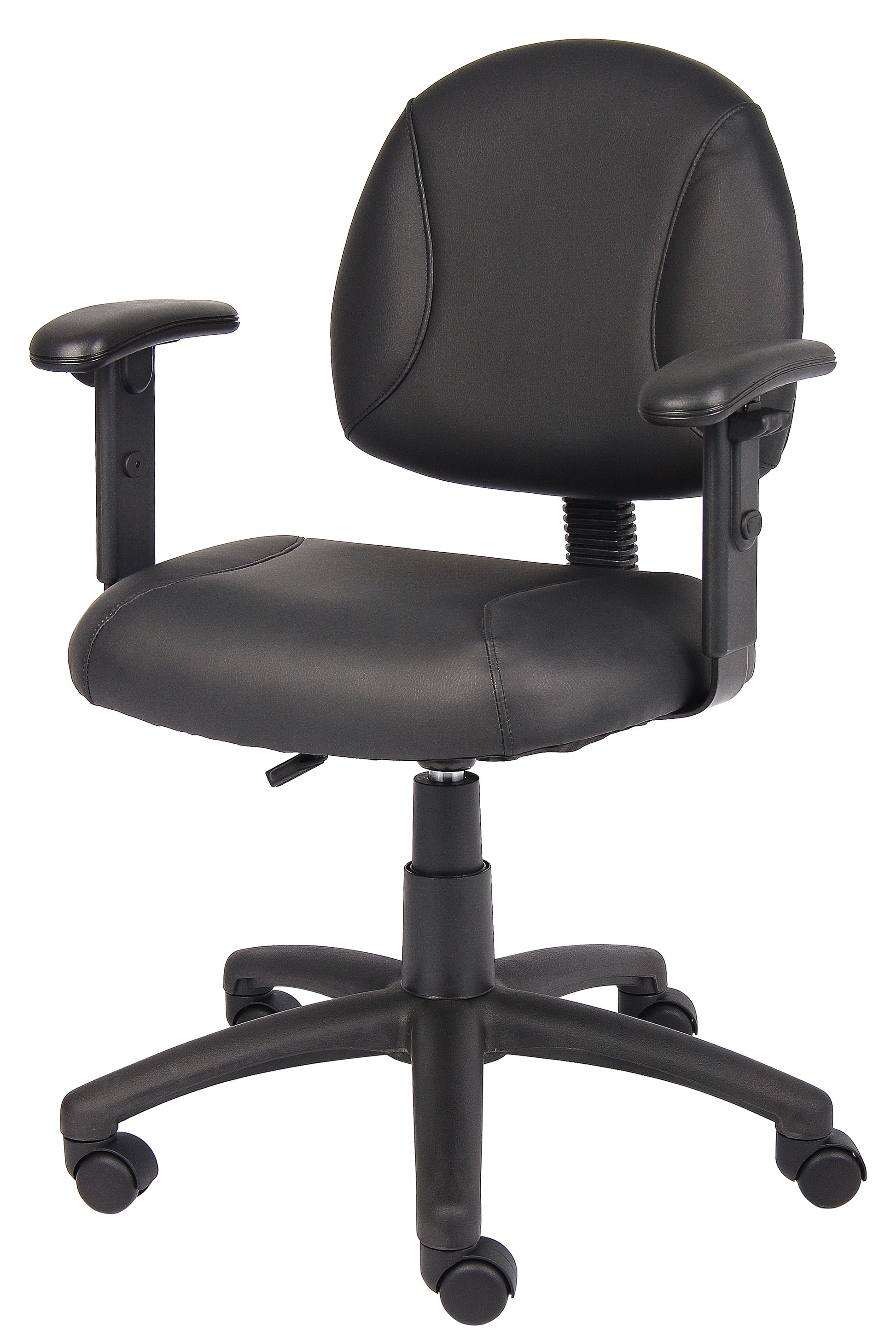 Boss Black Posture Chair W/ Adjustable Arms image 4