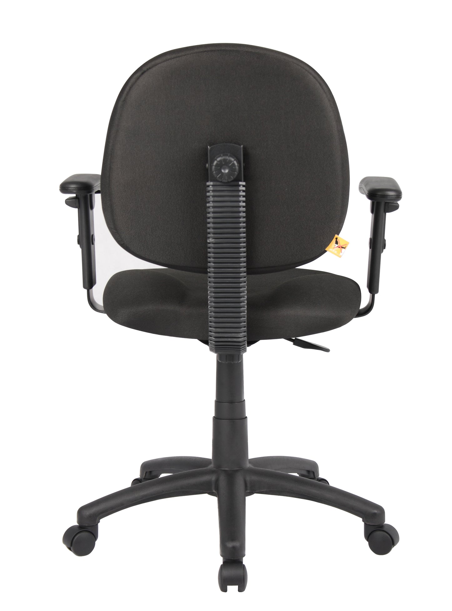 Boss Diamond Task Chair In Black W/ Adjustable Arms image 6