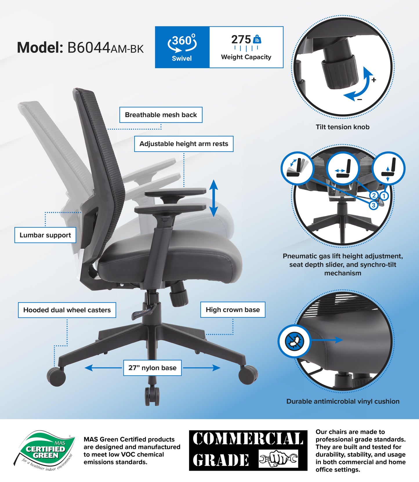 Boss Mesh Back Task Chair image 3