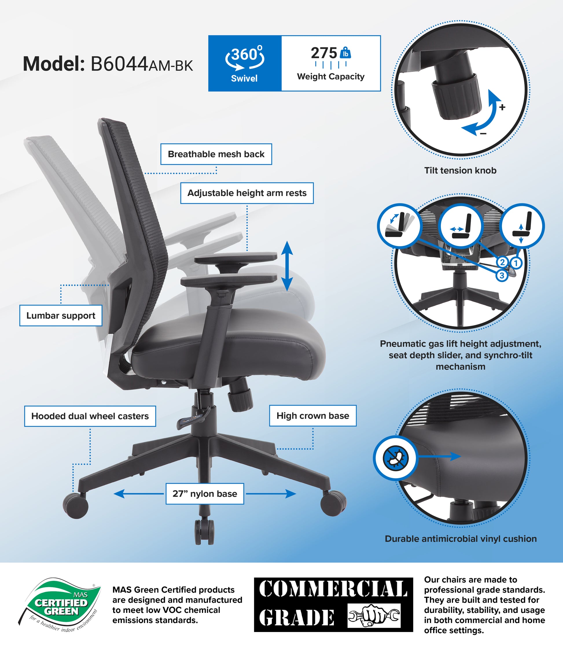 Boss Mesh Back Task Chair image 3