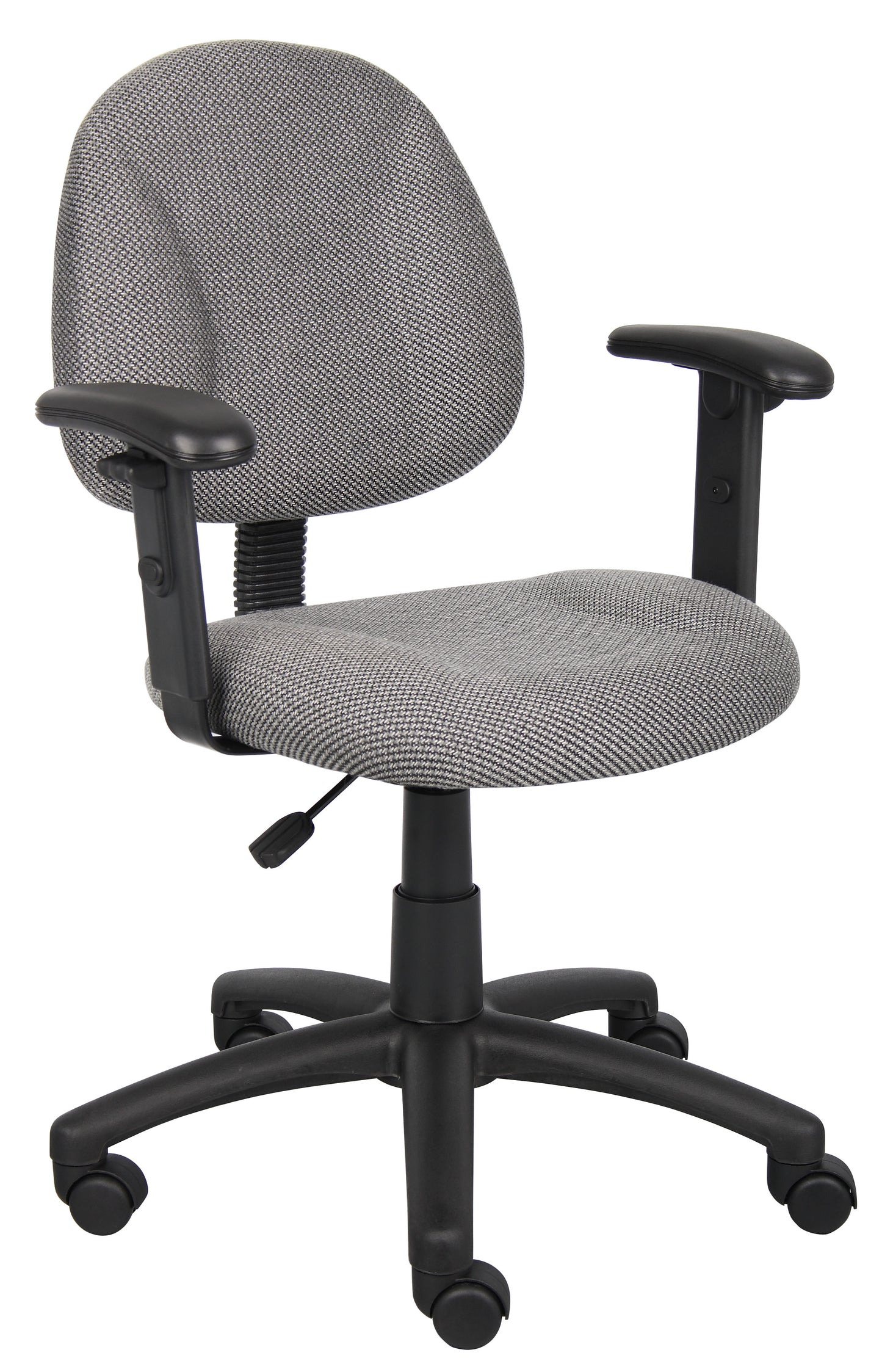 Boss Grey  Deluxe Posture Chair W/ Adjustable Arms