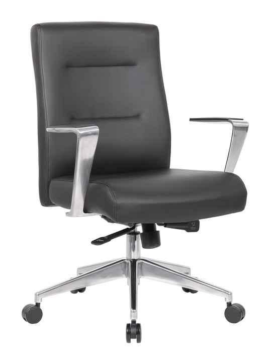 Boss Modern Conference Chair with Aluminum Arm & Base