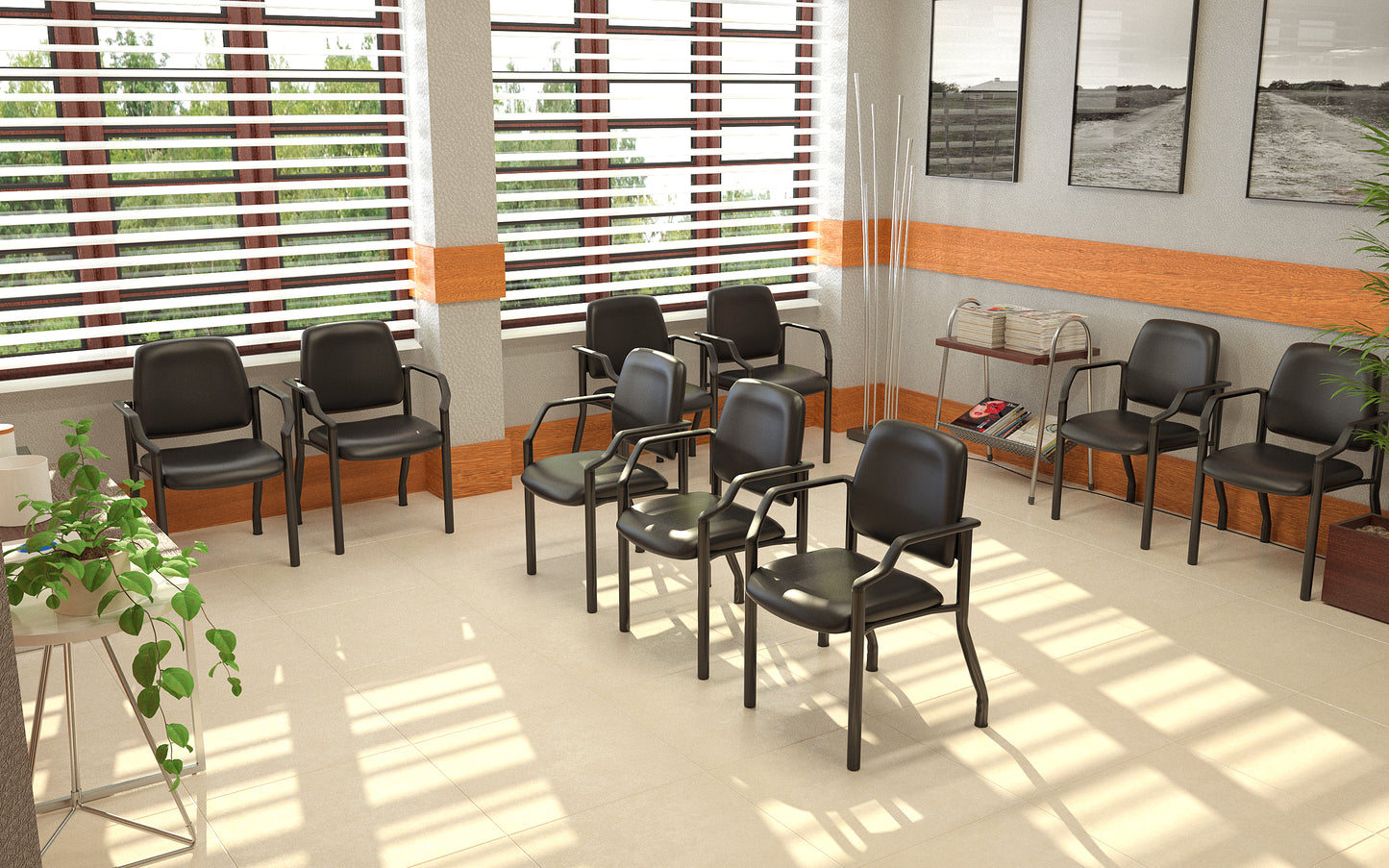 Boss Antimicrobial Guest Chair, 300 lb. weight capacity image 2