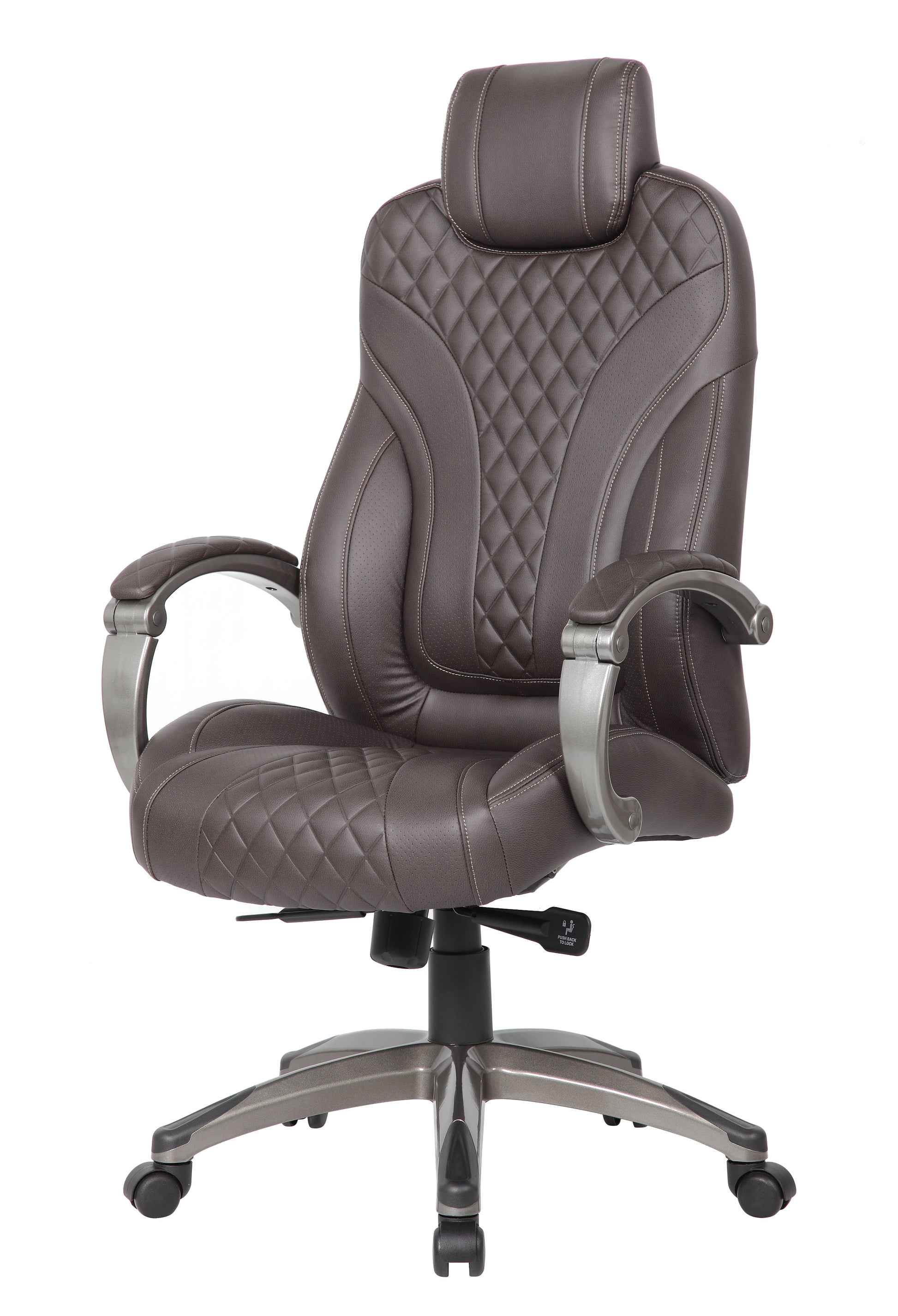 Boss Executive Hinged Arm Chair - Brown image 4