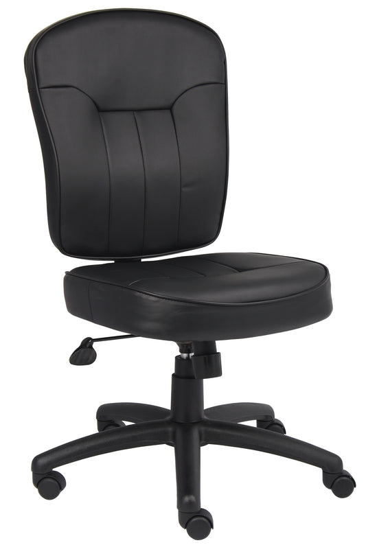 Boss Black Leather Task Chair