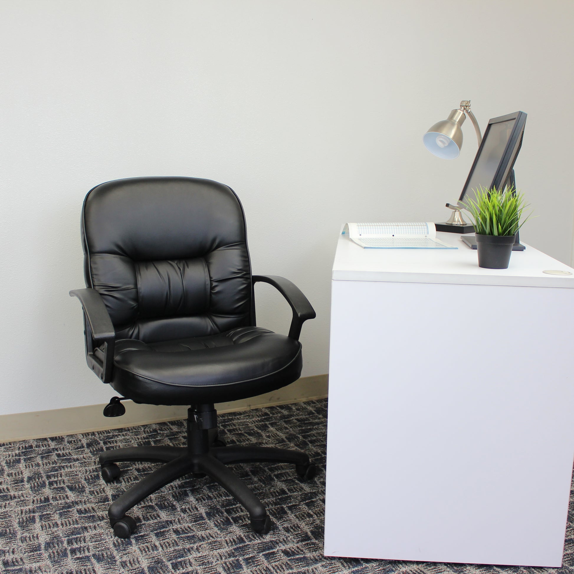 Boss Mid Back LeatherPlus Chair image 2