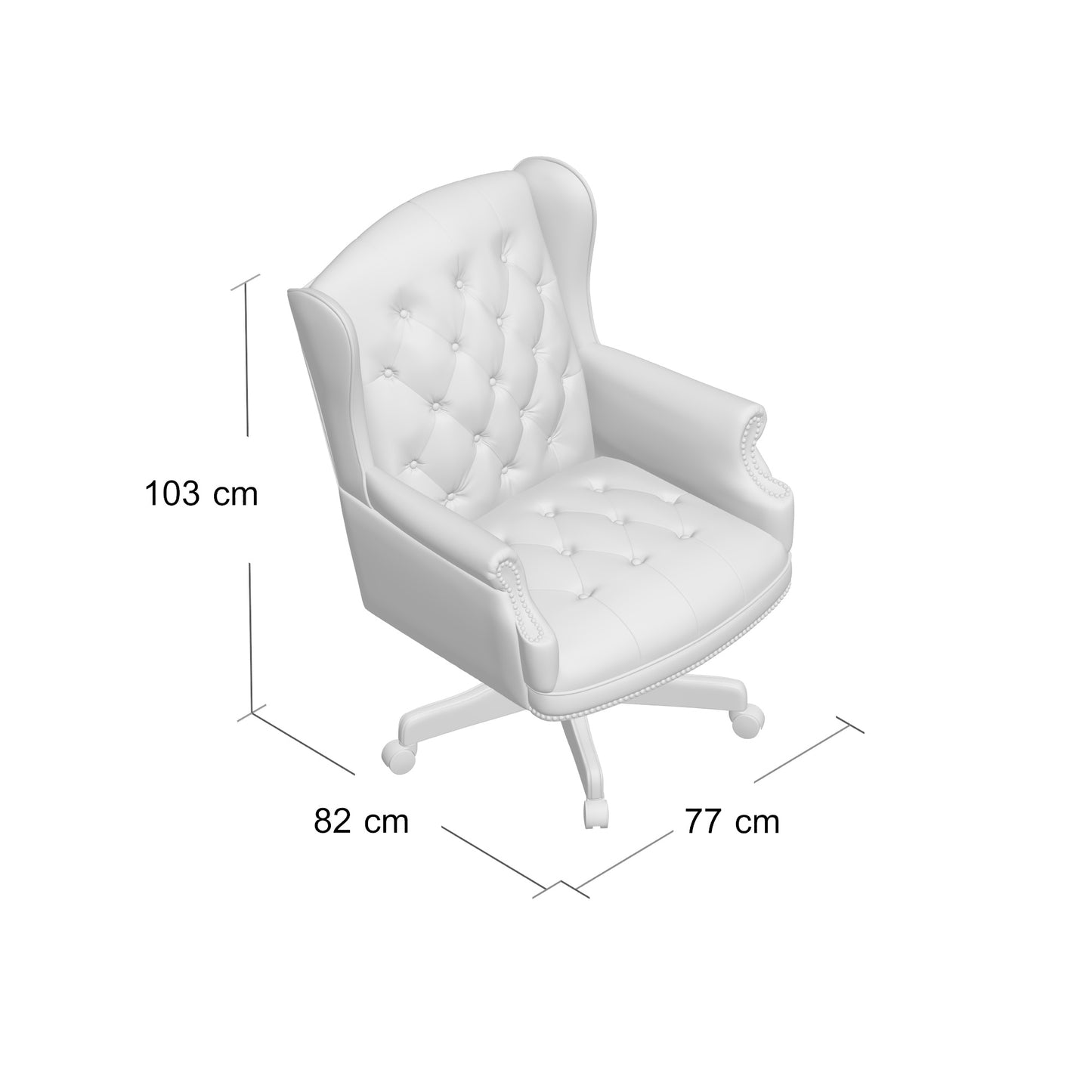 Boss Wingback Traditional Chair In Burgundy image 3