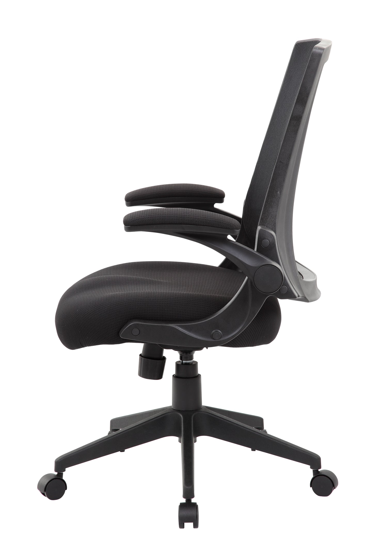 Boss Black Mesh Flip Arm Chair image 8