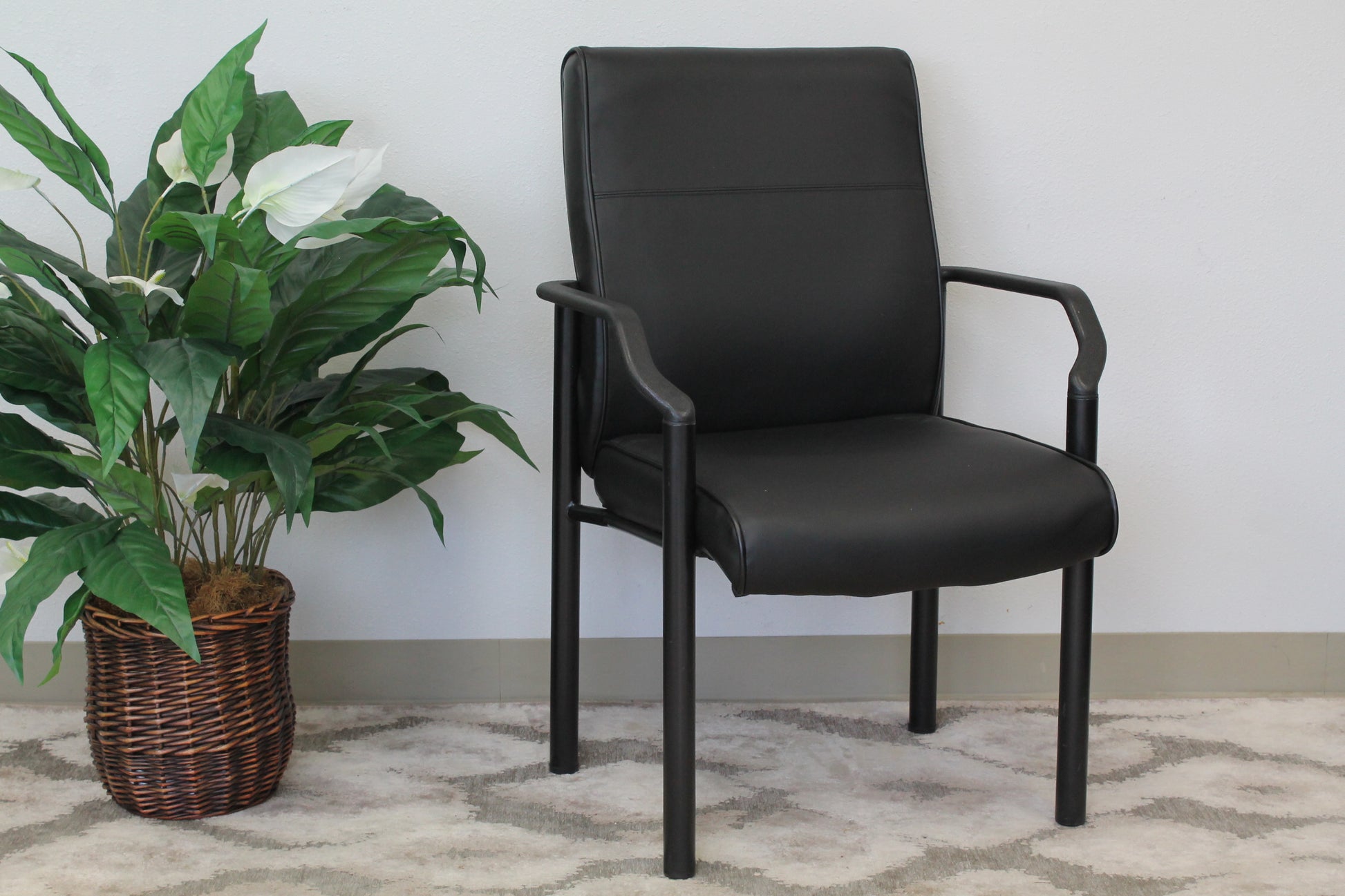 Boss Mid Back Guest Chair In LeatherPlus image 2