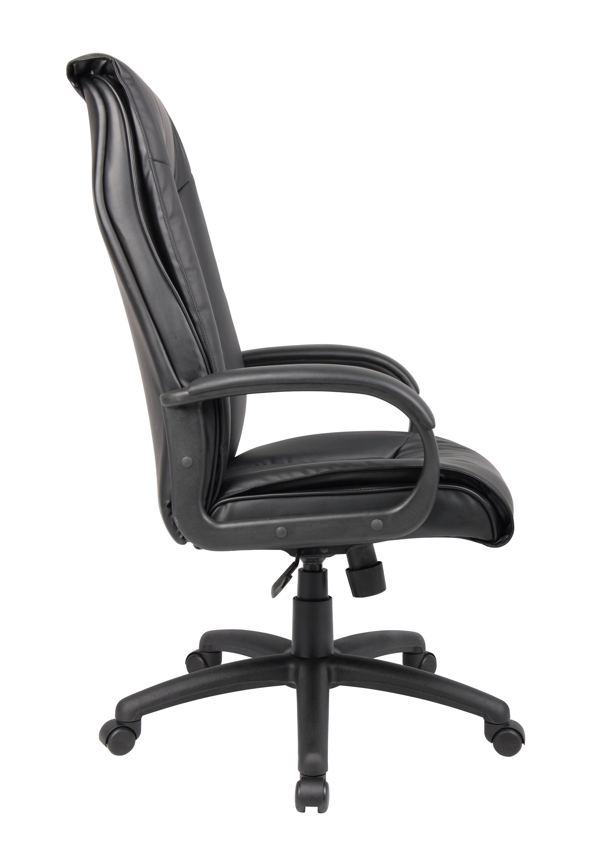 Boss Executive Leather Plus Chair W/Padded Arm image 7