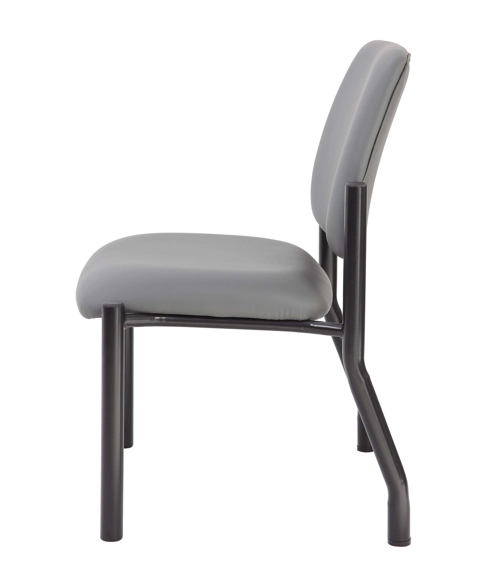 Boss Antimicrobial Armless Guest Chair, 400 lb. weight capacity image 4