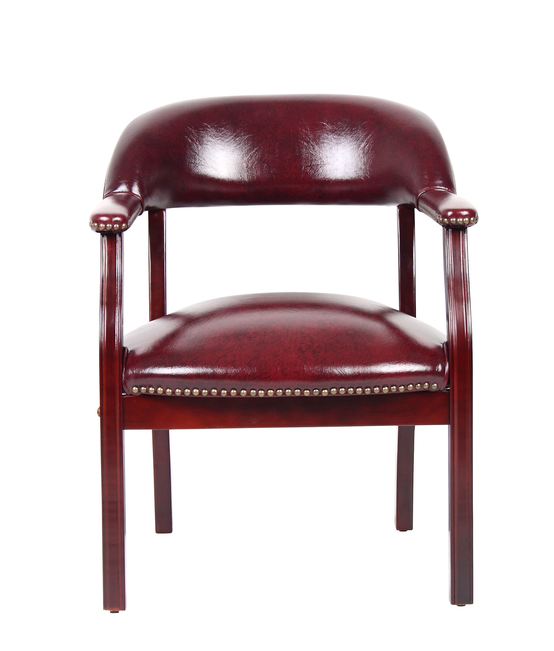Boss Captain's guest, accent or dining chair in Burgundy Vinyl image 4