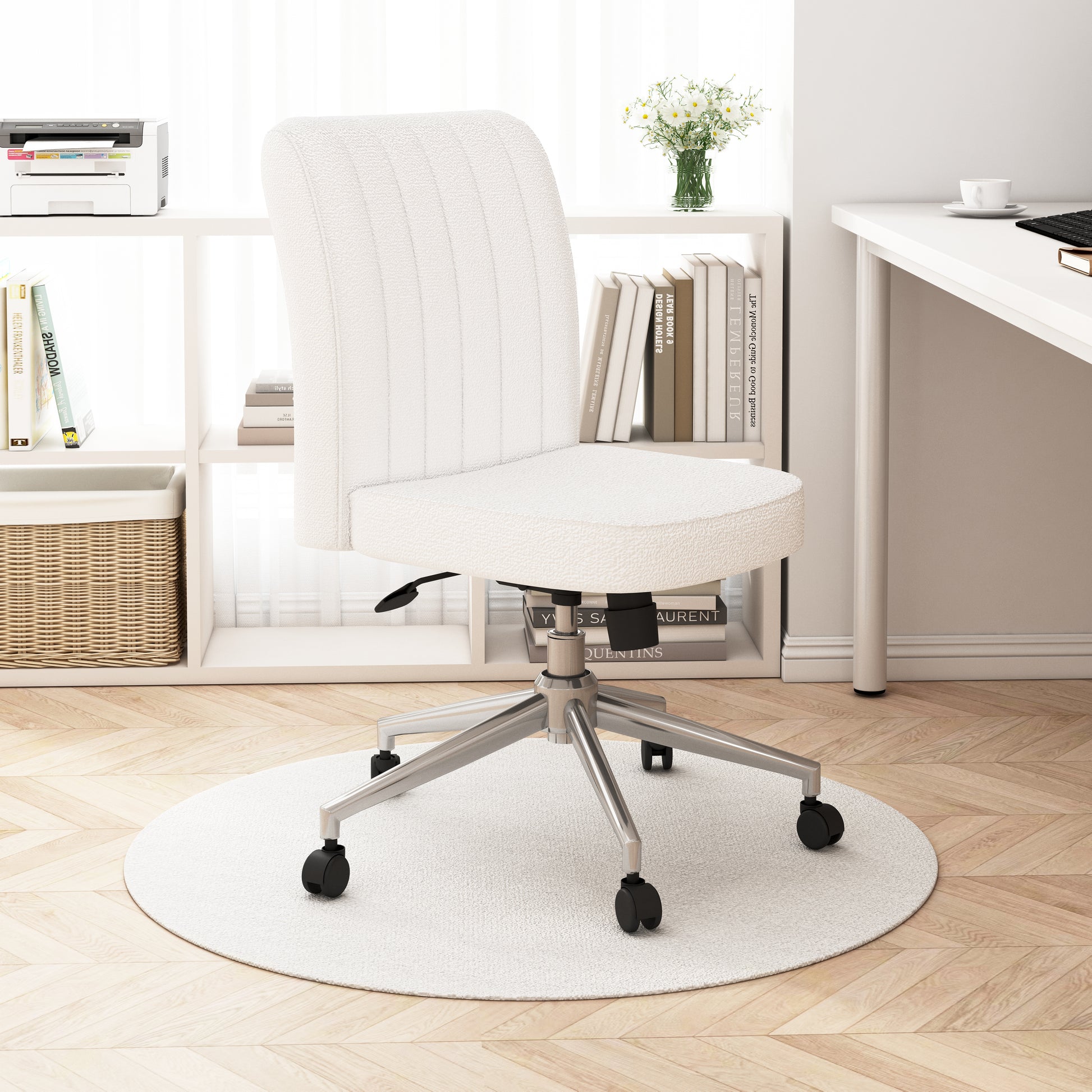 Boss Boucle Task Chair, Cream image 2